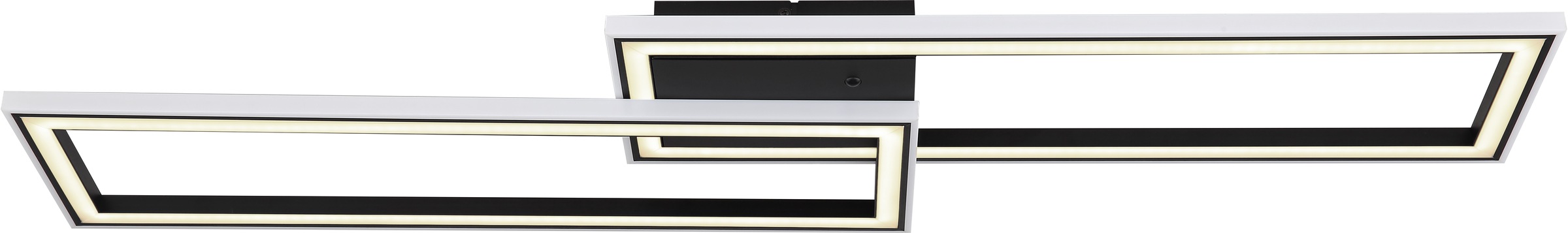GLOBO LIGHTING LED Deckenleuchte »MIRELLA«, Leuchtmittel LED-Modul | LED fest integriert, Deckenlampe/schwarz/Regenbogeneffekt/ CCT 2700-6500K