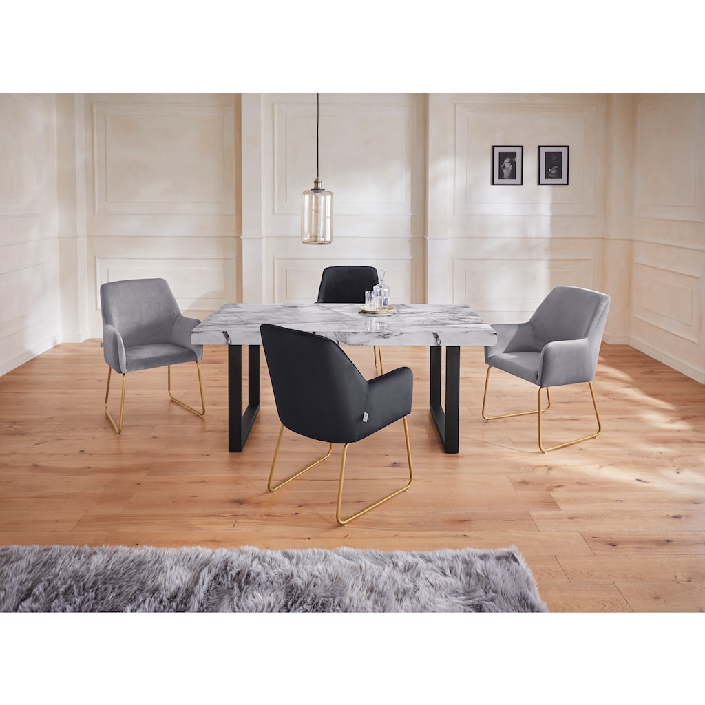 Guido Maria Kretschmer Home&Living Stuhl »Lorient«, Velvet