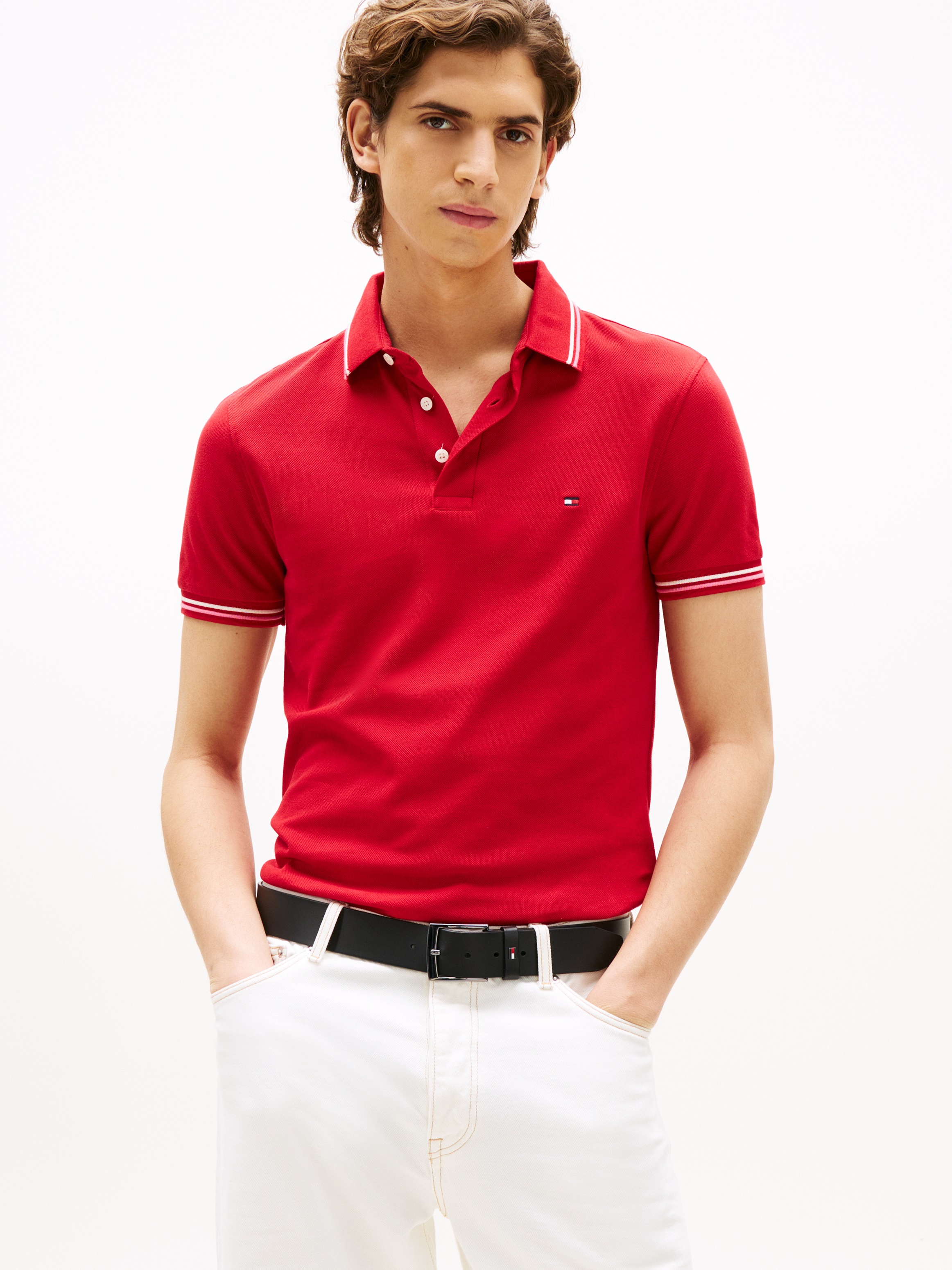 Tommy Hilfiger Poloshirt "TOMMY TIPPED SLIM POLO" günstig online kaufen