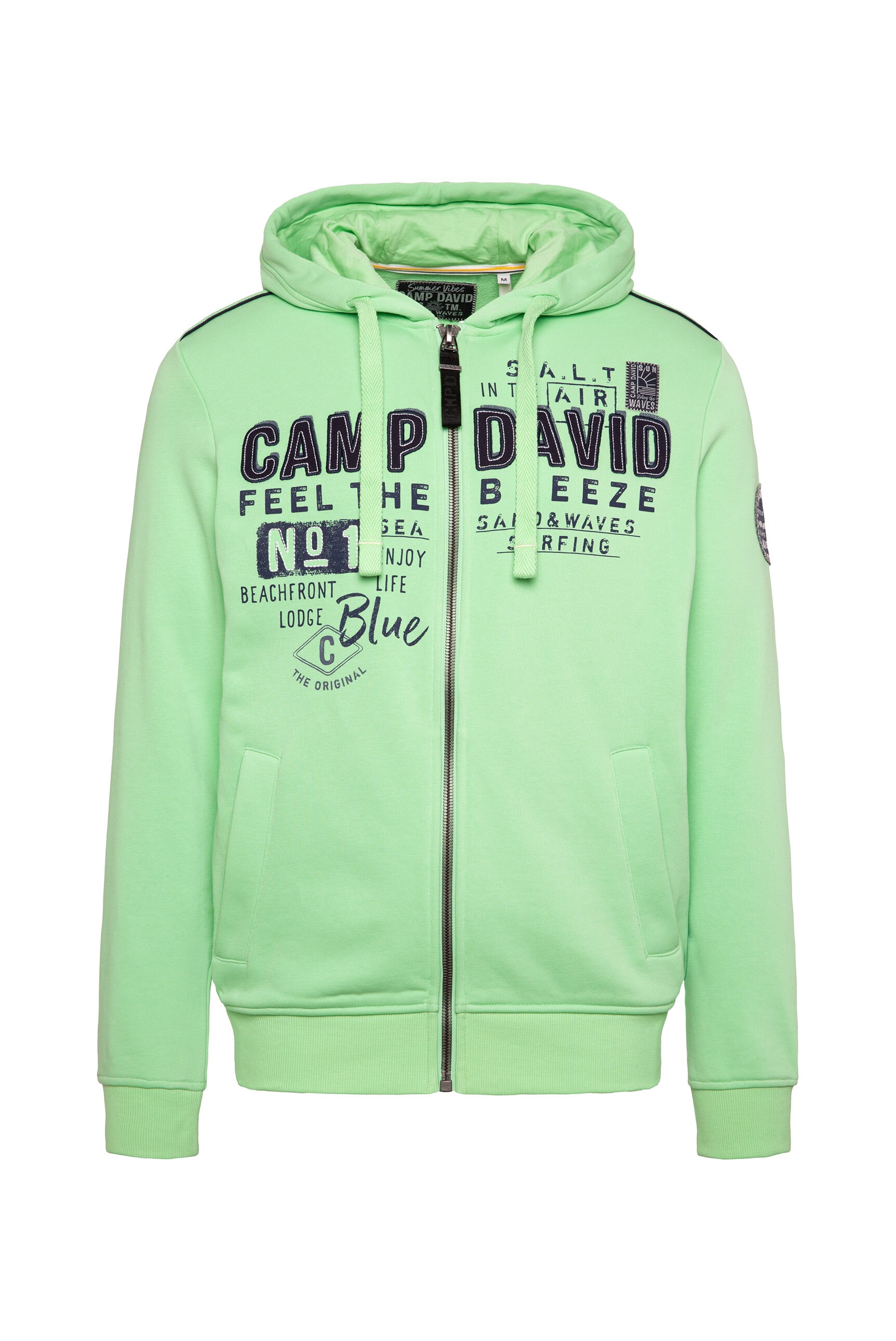 CAMP DAVID Kapuzensweatjacke, mit Baumwolle