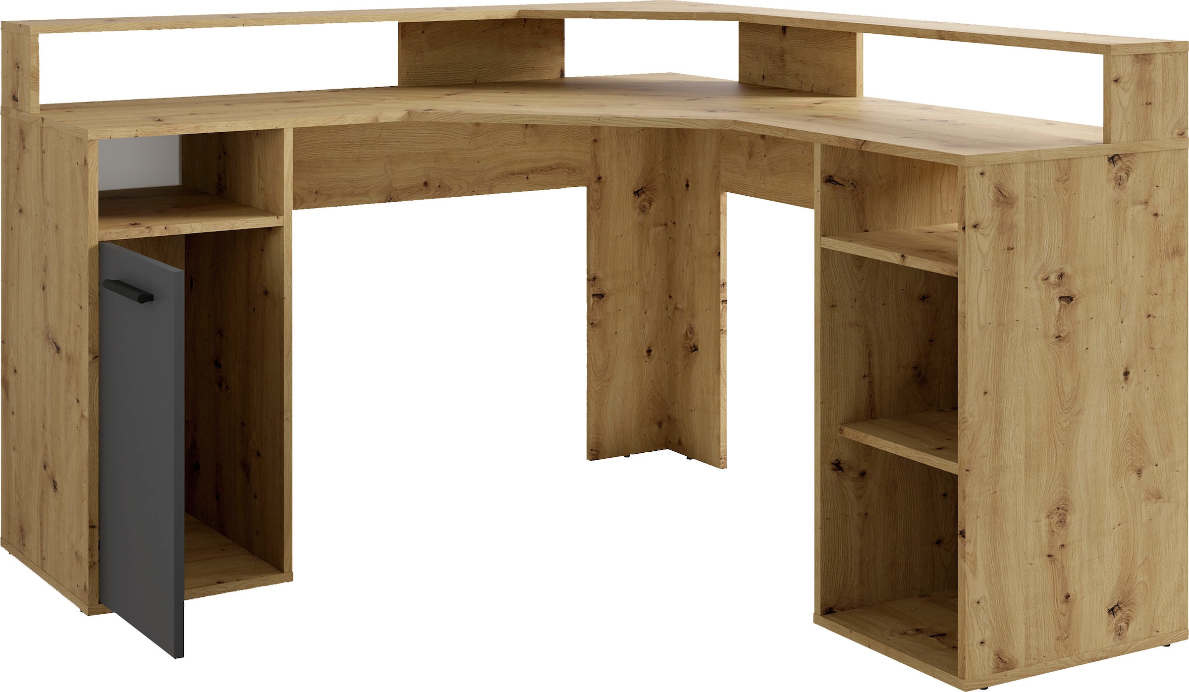 OTTO home Gamingtisch "Fowey" Breite 139 cm, moderner Eck-Schreibtisch