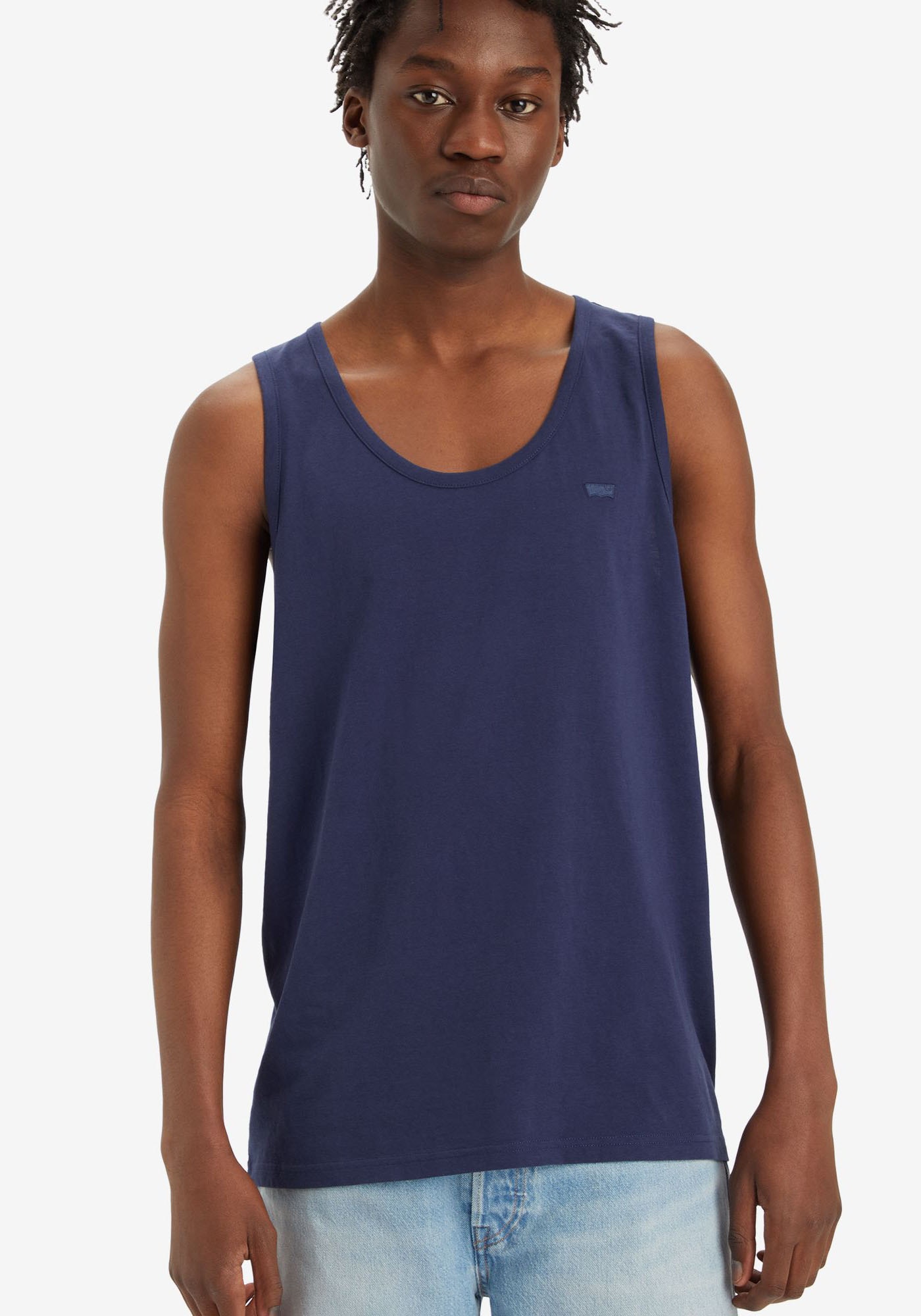 Tanktop, mit Logo Stickerei