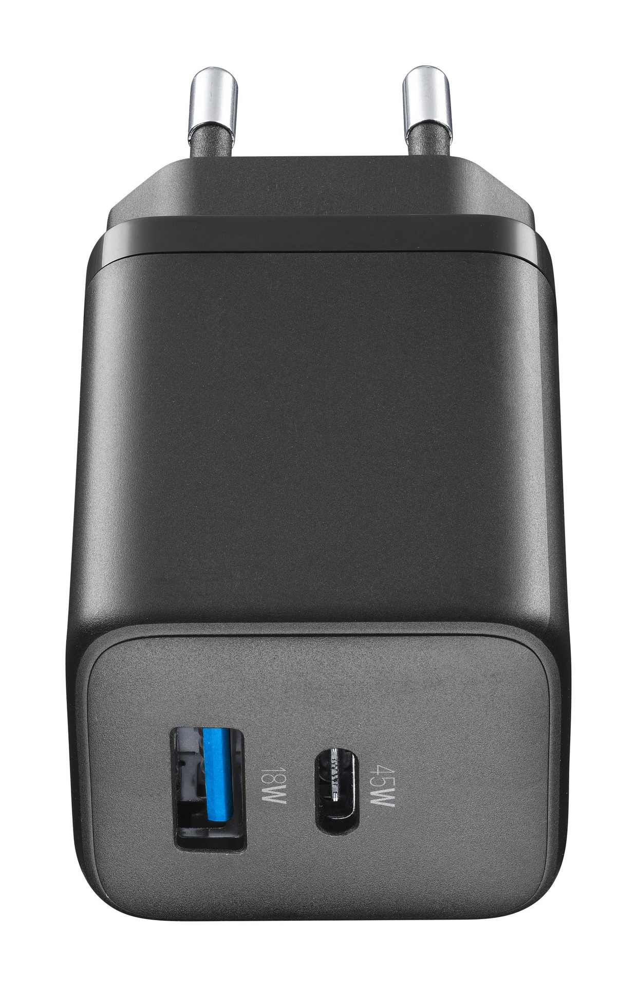 Cellularline USB-Ladegerät »Charger Multipower Micro 45W GaN 2 Ports«,  Ladegerät Lader für Samsung Galaxy, Apple iPhone, Google Pixel