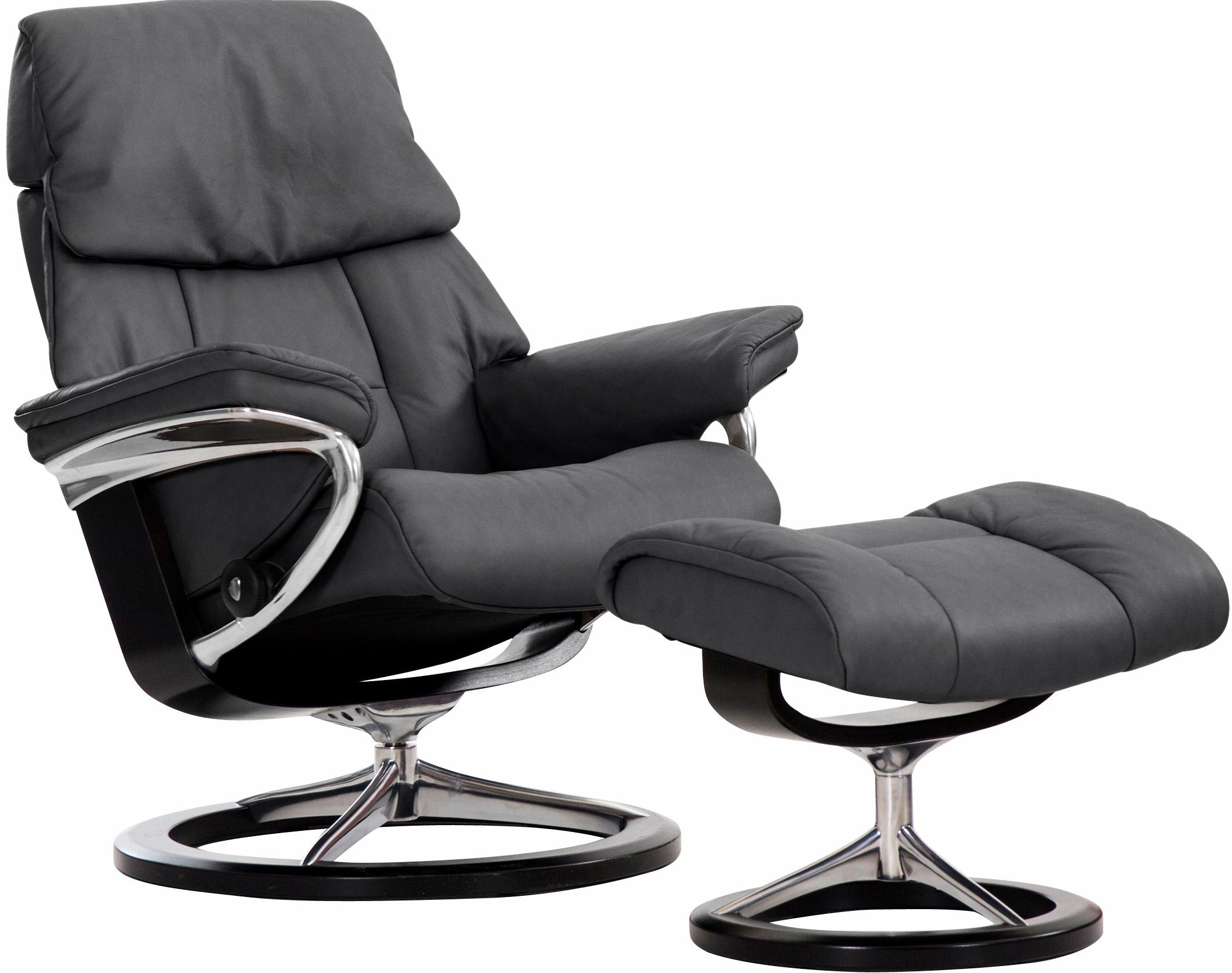 Stressless® Relaxsessel & Base, Schwarz L, Größe BAUR »Ruby«, Hocker), bestellen Wenge, mit Eiche, Relaxsessel Gestell mit | (Set, Signature Braun