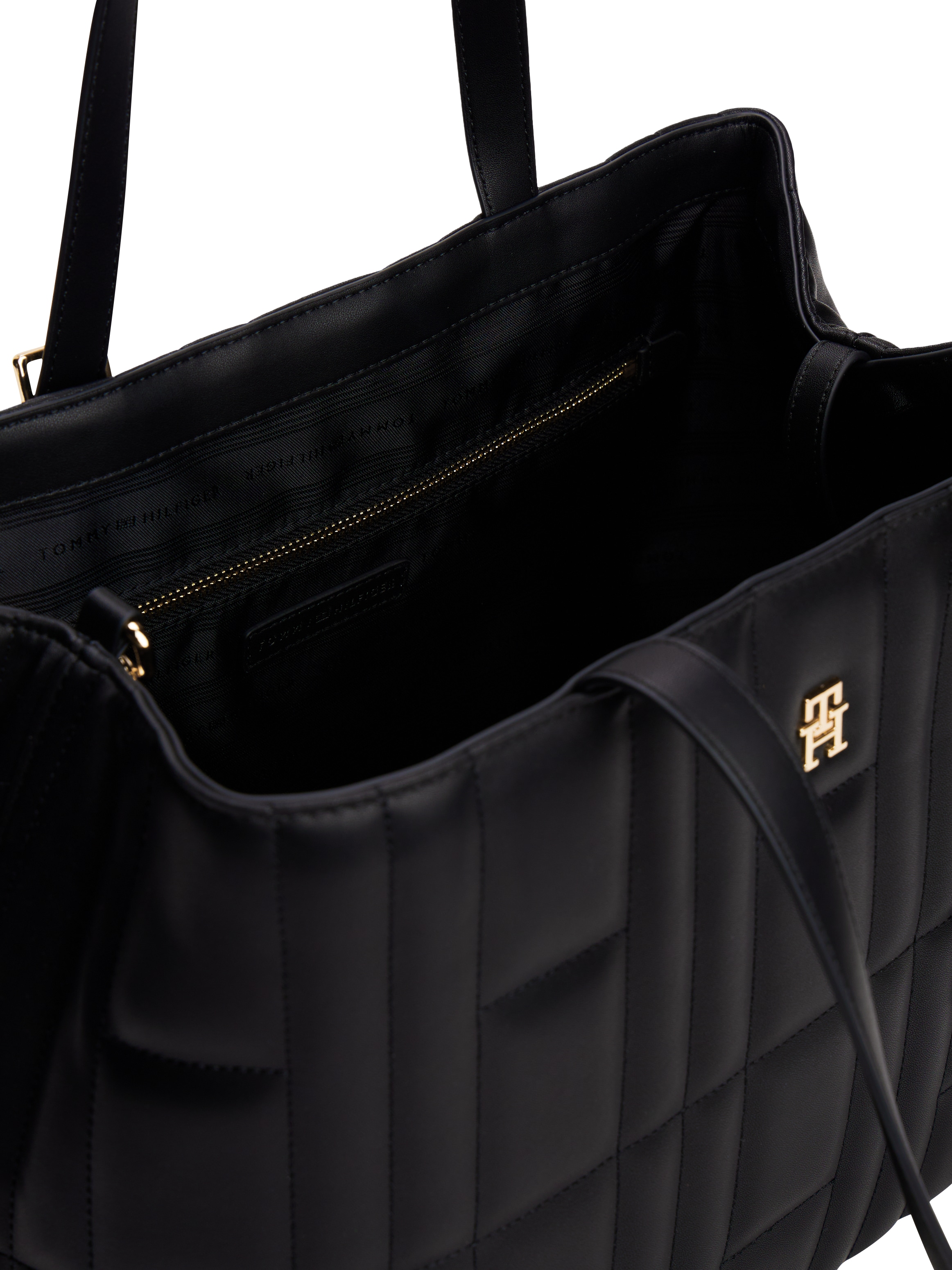 Tommy Hilfiger Tragetasche »TH FEMININE TOTE«, Damen Umhängetasche, Schultertasche, mit verlängerbarem Henkel