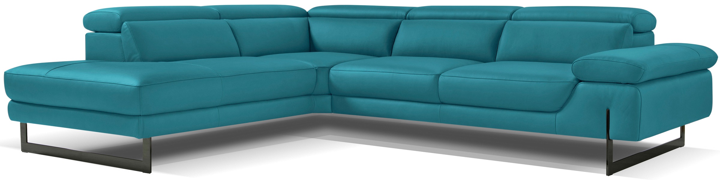 Egoitaliano Ecksofa »Queenie, extravagantes Sofa mit erstklassigem Sitzkomfort«, mit verstellbarer Armlehne und Kopfteilen für Wohlfühlkomfort