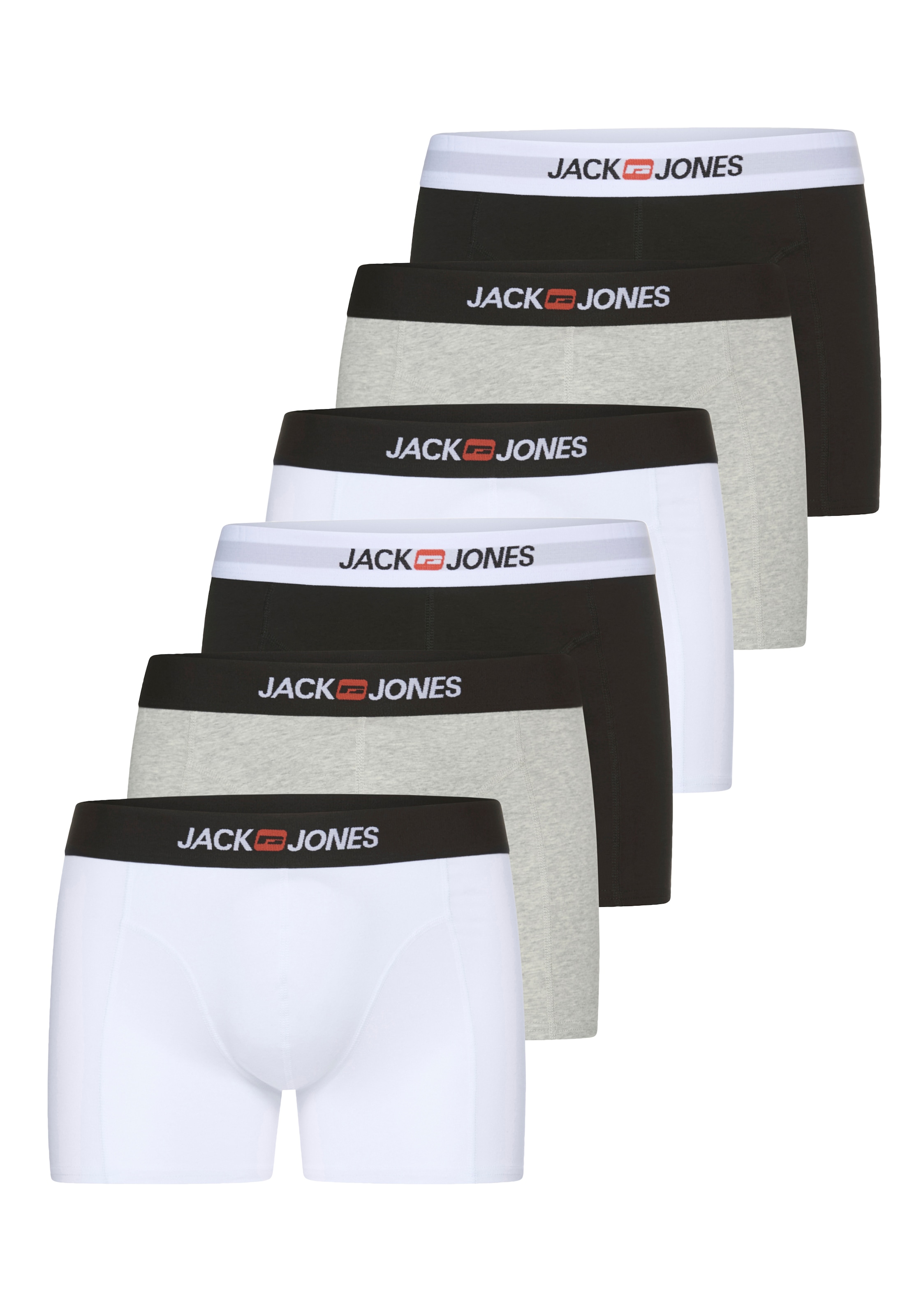 Jack & Jones Trunk "JACOLD – Boxershorts mit farbigem Bund im 6er-Pack" Pac günstig online kaufen