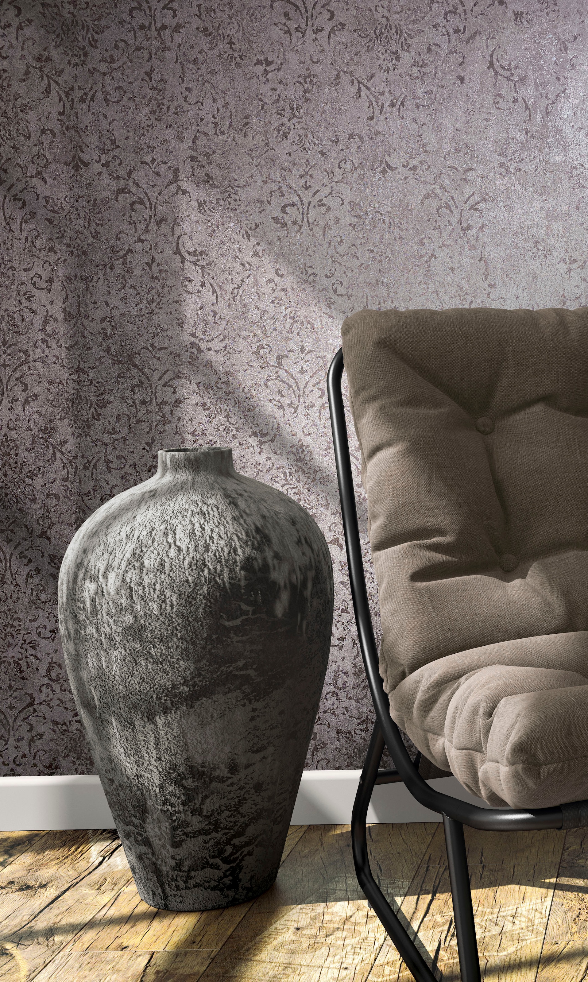 Marburg Vliestapete »Patina« glänzend strukturiert moderne Tapete für Wohnzimmer Schlafzimmer Küche