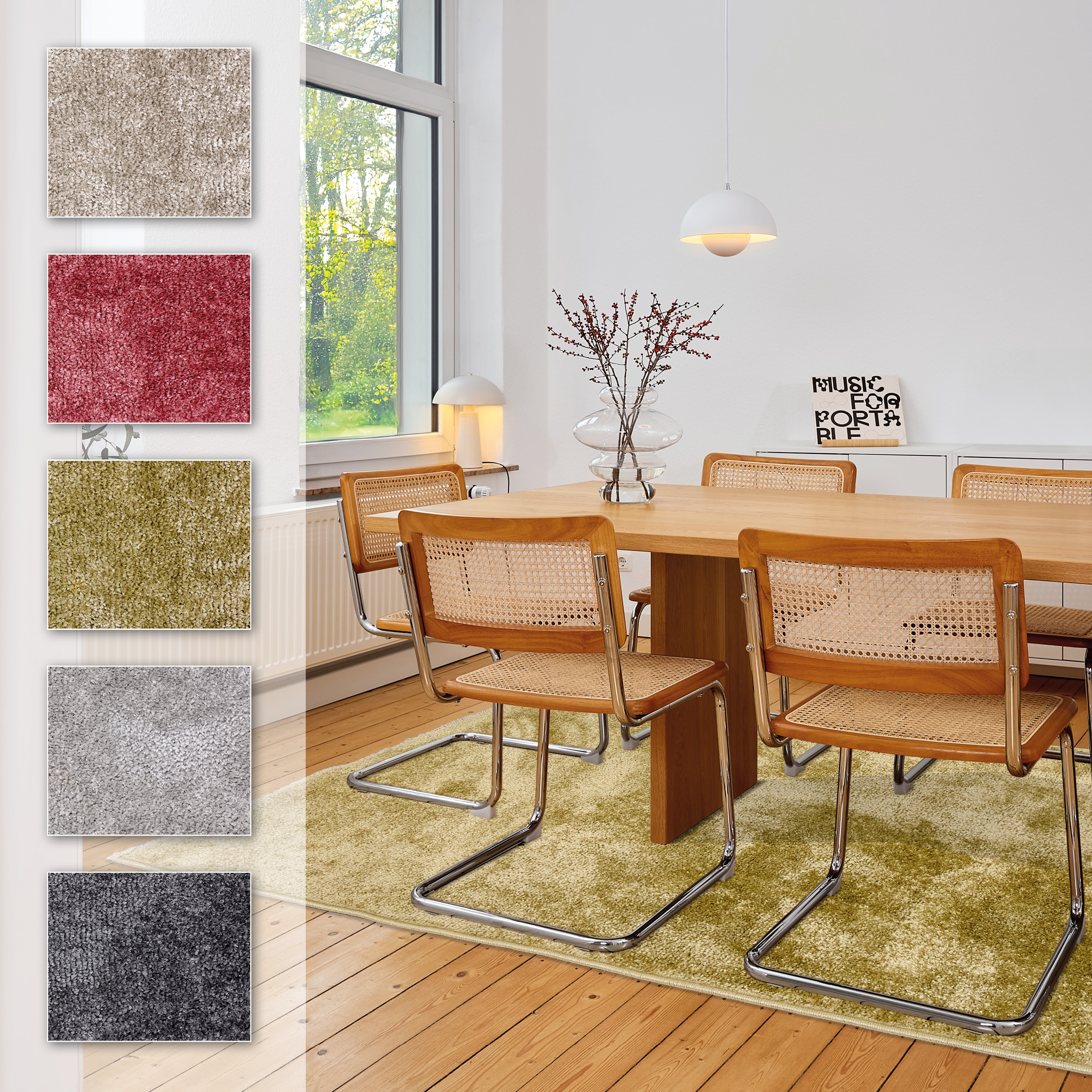 ASTRA "Stevie 250" rechteckig 9 mm Höhe weicher Kurzflor, gewebt, Wohnzimmer, Schlafzimmer