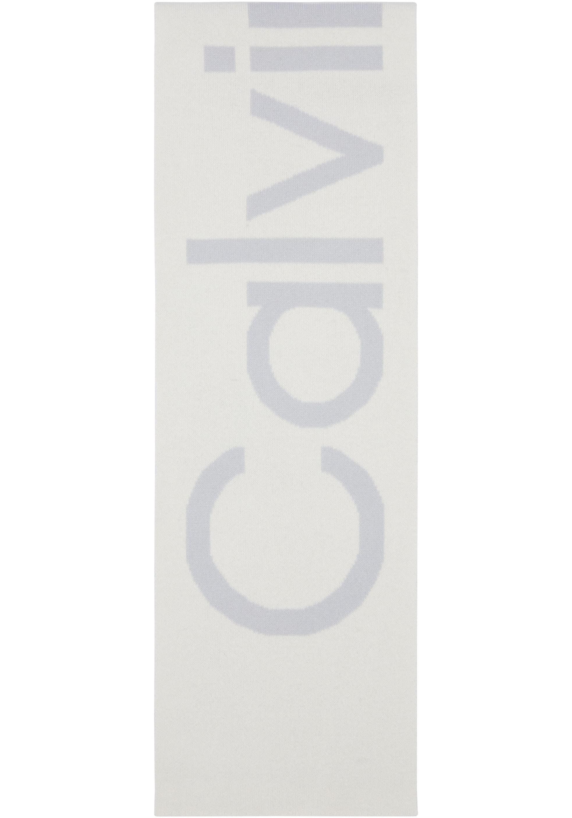 Calvin Klein Schal "TWO-TONE KNIT WOOL MIX HW SCARF", mit Logoschriftzug günstig online kaufen