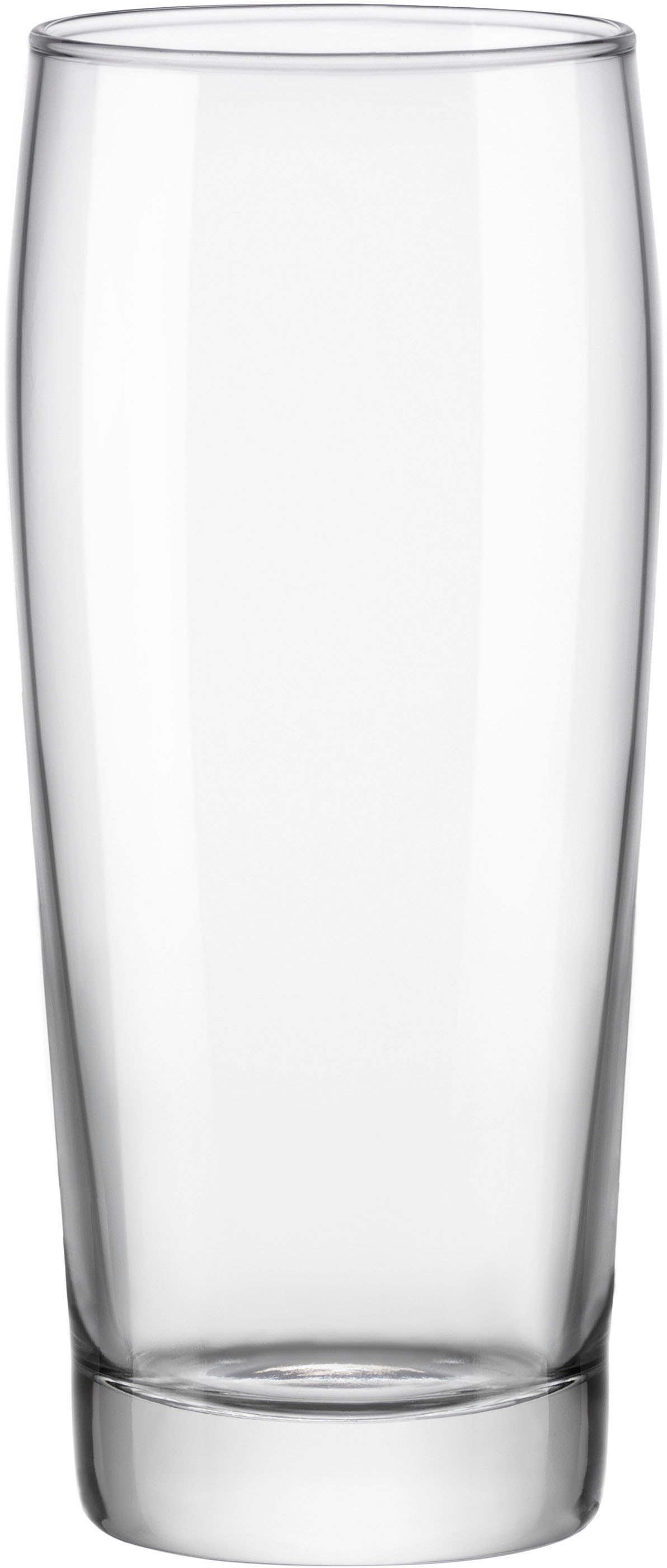 VAN WELL Bierglas "Willybecher", Ø 7cm x 16,5cm, 400ml, 12 Stk., transparent, Trinkgefäße, 0,4 L, geeicht, spülmaschinenfest, Gastronomiequalität,