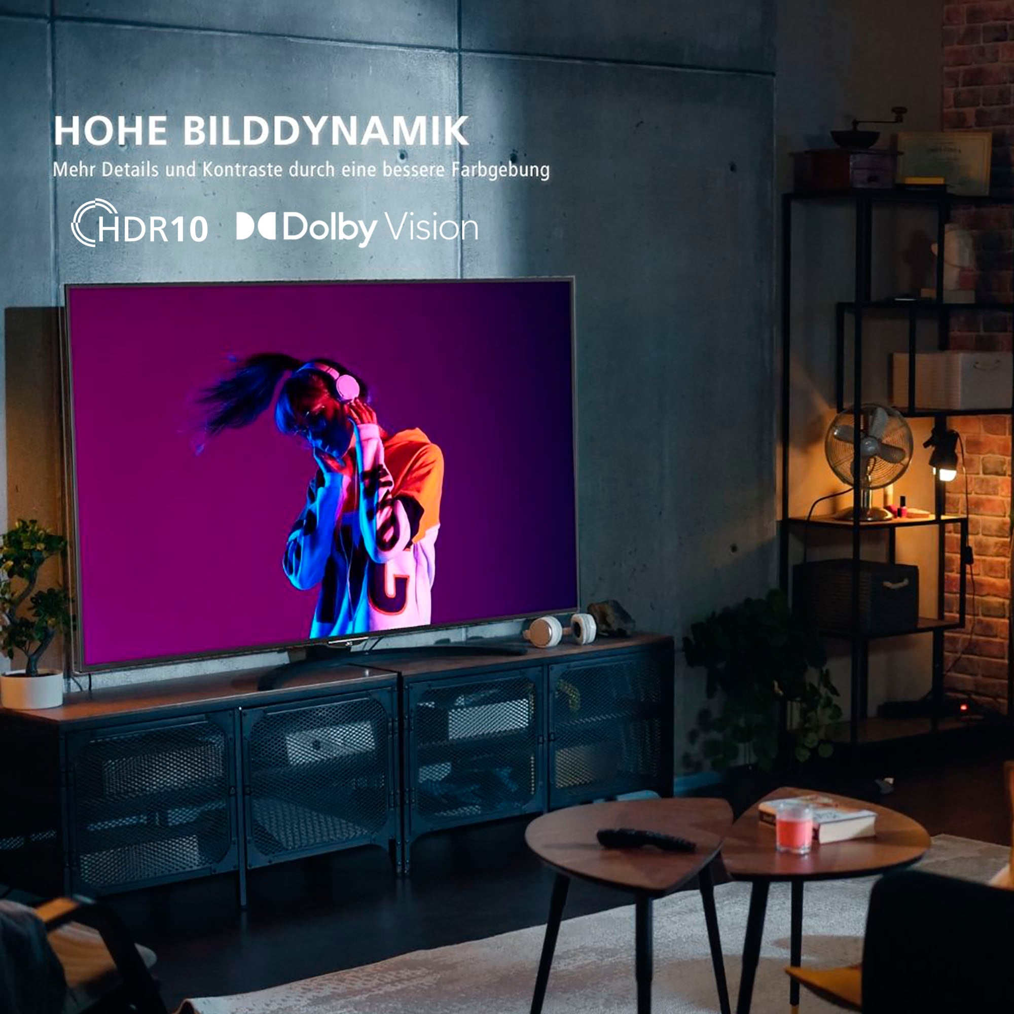 JVC QLED-Fernseher »LT-65VDQ3455«, 4K Ultra HD, Smart-TV