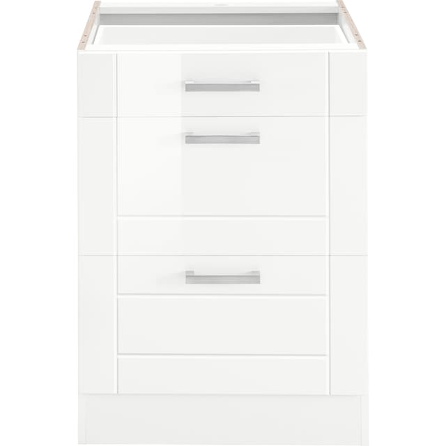 HELD MÖBEL Auszugsunterschrank »Tinnum«, 60 cm breit, MDF-Fronten,  Metallgriff, 1 Schubkasten, 2 Auszüge | BAUR