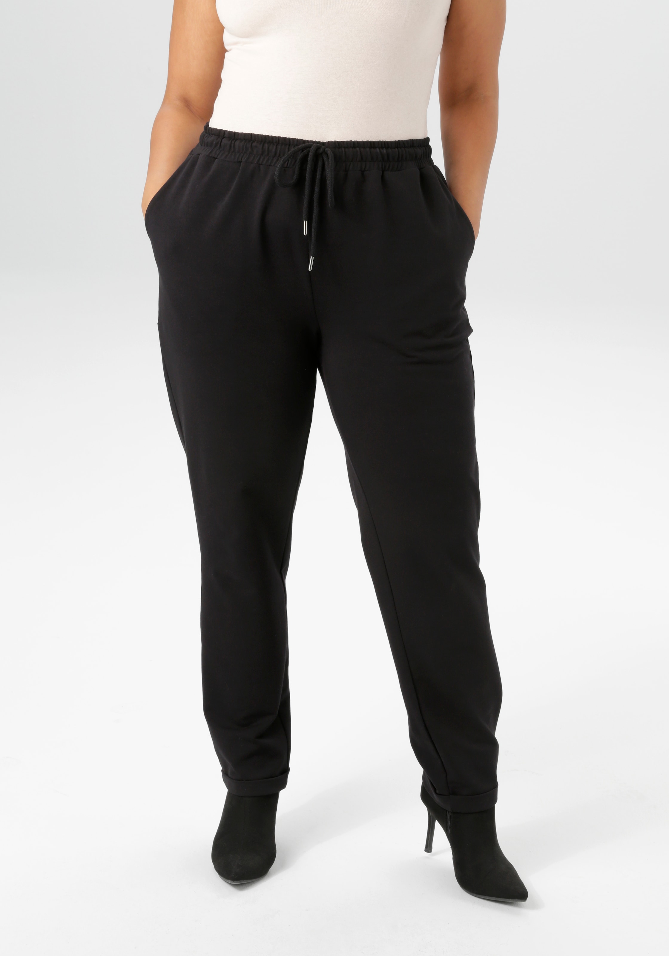Aniston PLUS Schlupfhose, aus weicher Jersey-Qualität - NEUE KOLLEKTION günstig online kaufen