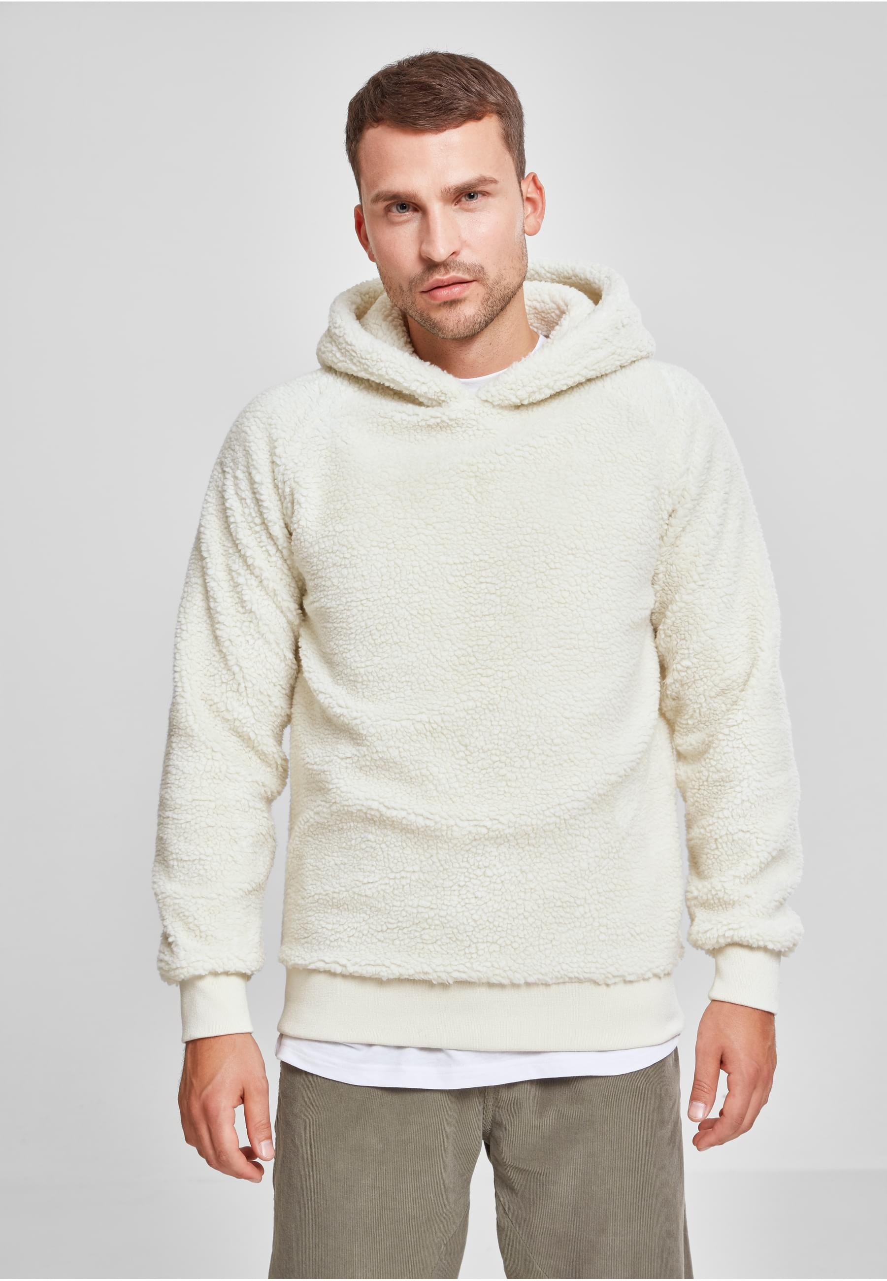 URBAN CLASSICS Sweatshirt »Urban Classics Herren Sherpa Hoody«, (1 tlg.)
