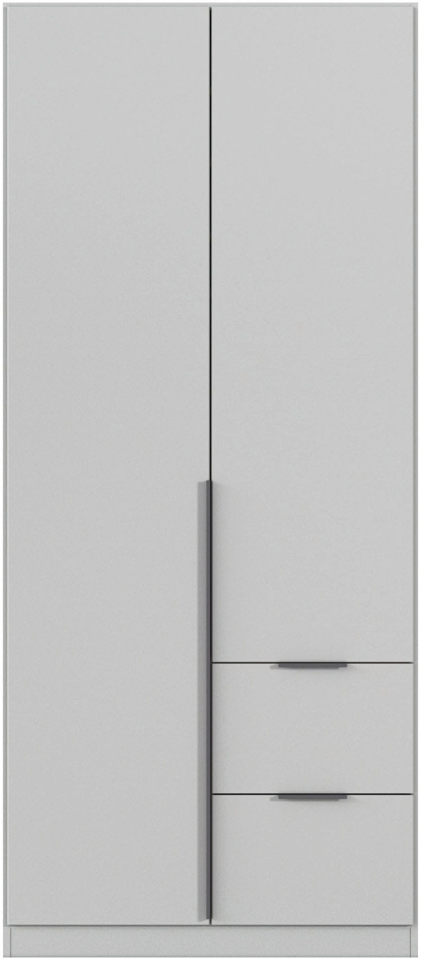 rauch Drehtürenschrank »Kleiderschrank Schrank Garderobe AGORDO mit Dekor- oder Hochglanzfront«, (in zwei Griff-Farben, Breiten 91-360 cm), mit Außenschubkästen, in 7 Breiten und 2 Höhen MADE IN GERMANY
