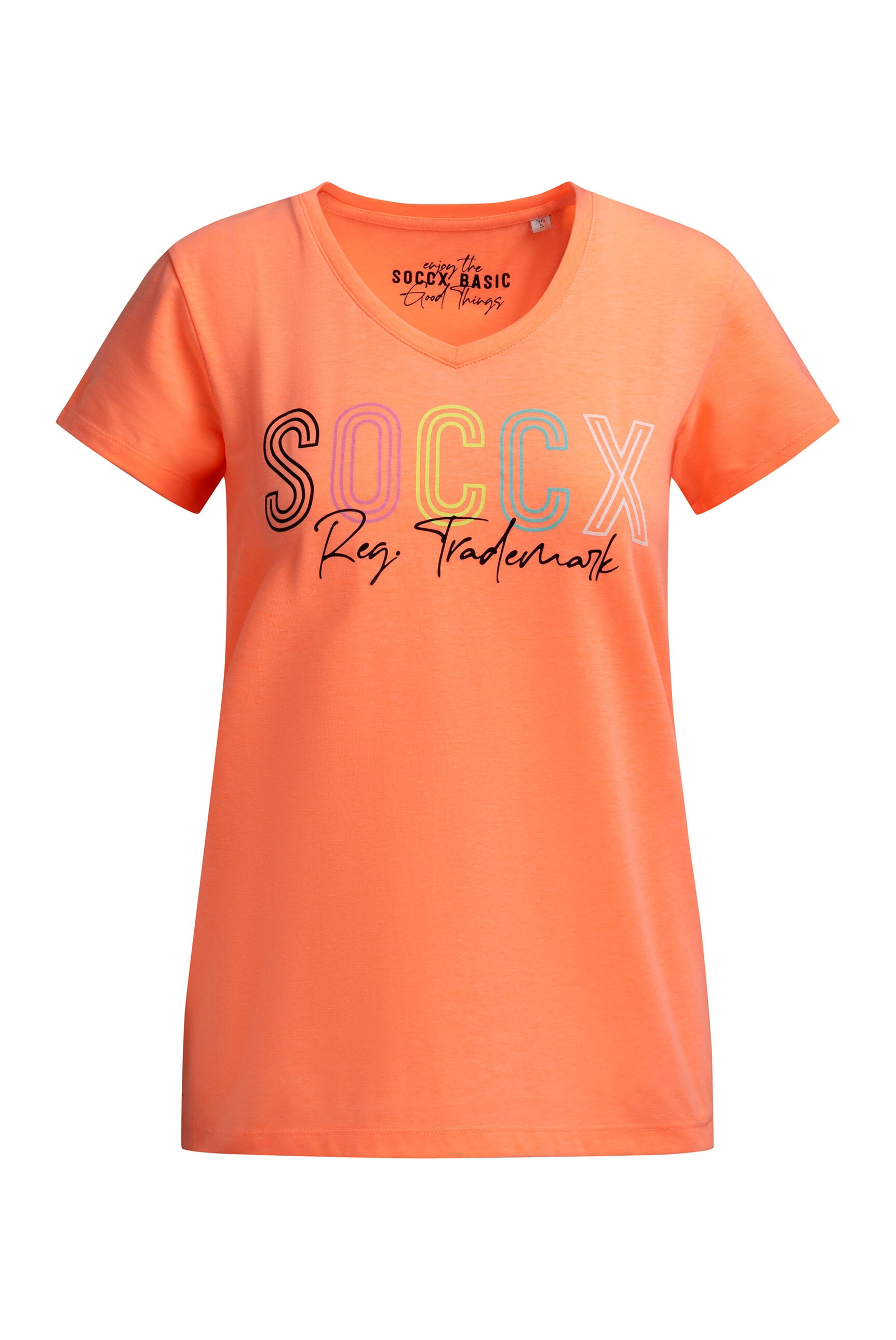 SOCCX V-Shirt mit Necktape