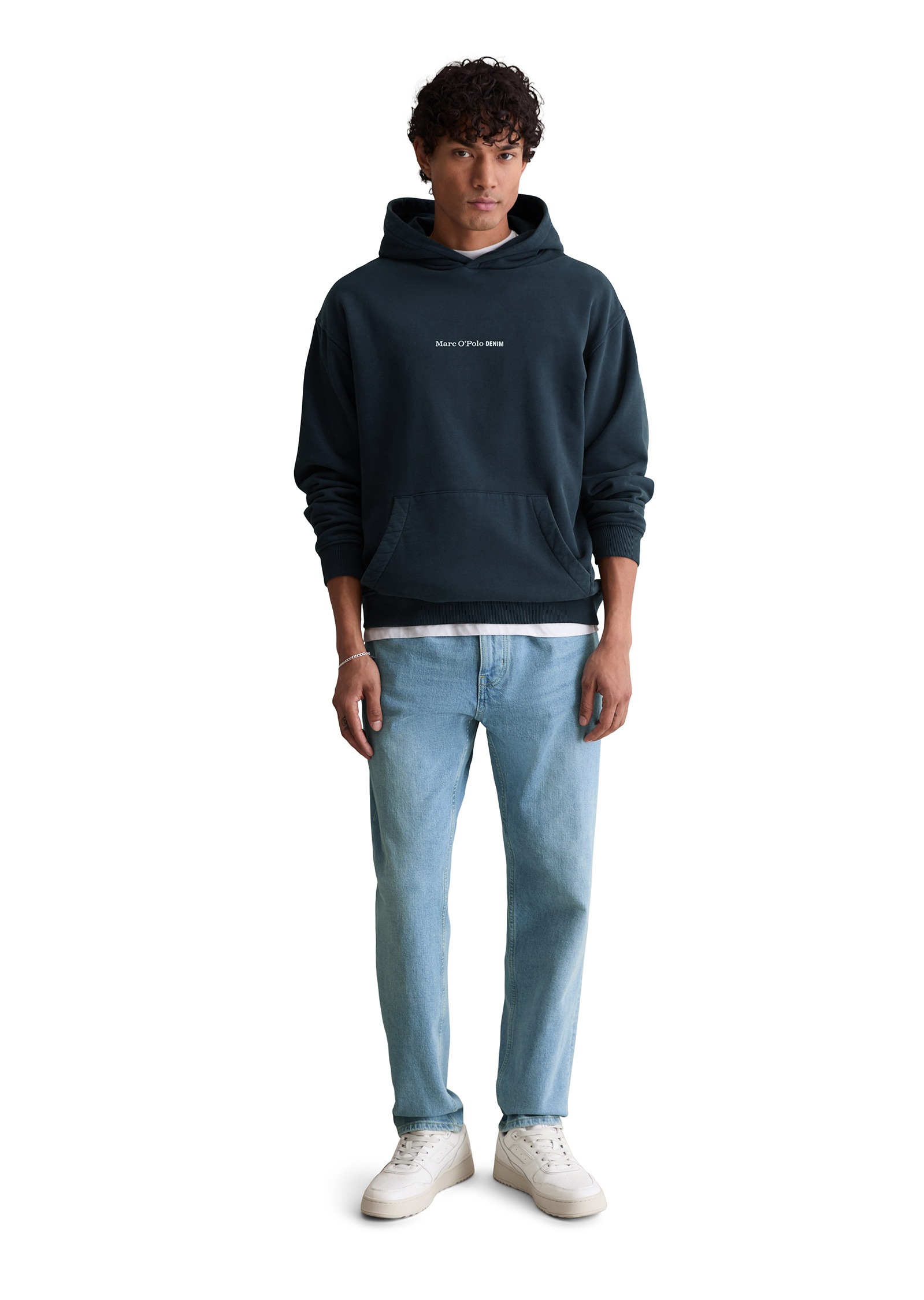 Marc O'Polo Denim Sweatshirt Navy Teal Size S 5