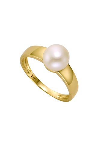 Fascination by Ellen K. Fingerring »Gold 375 Perle weiß 75-8mm...