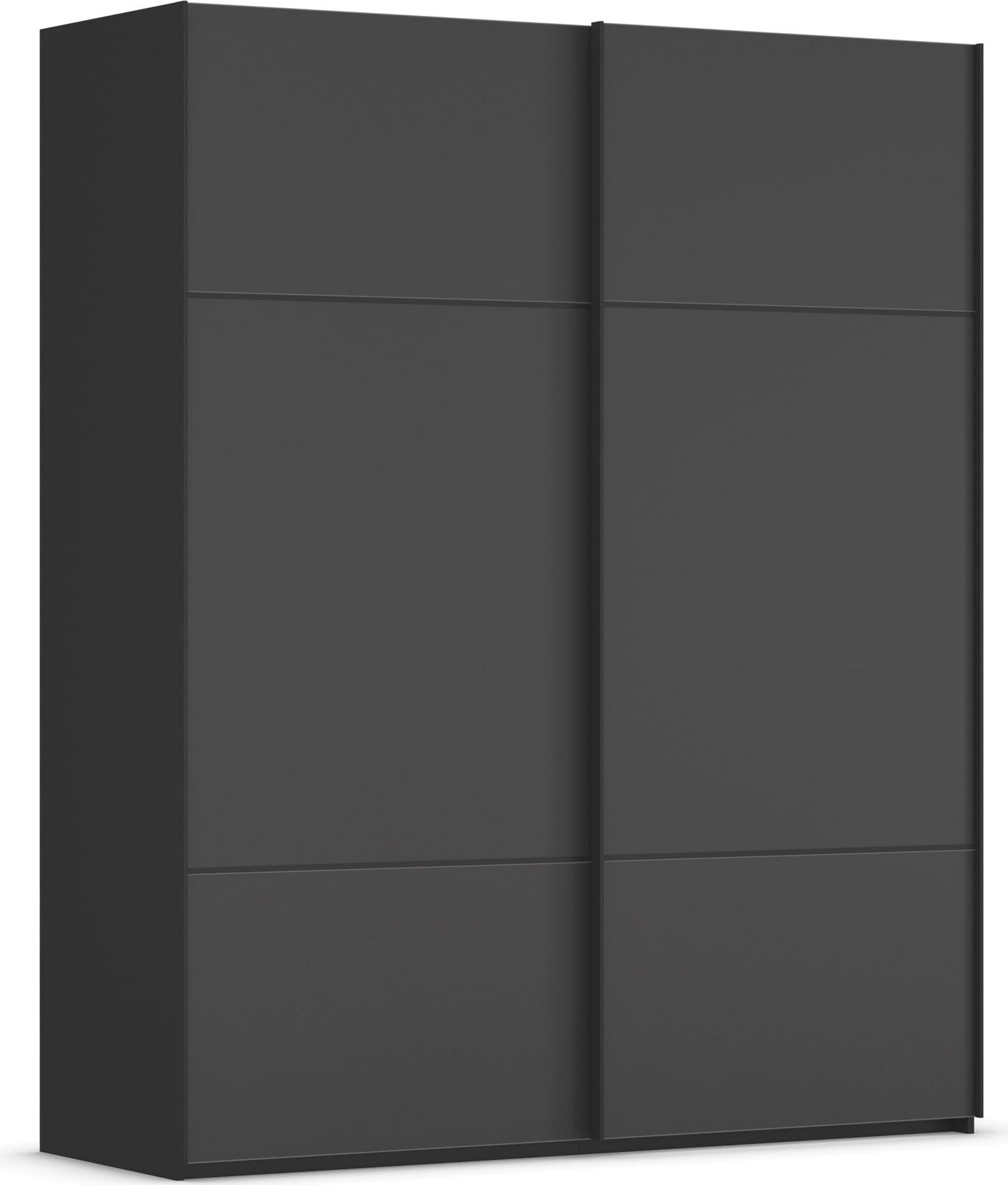 rauch "Kleiderschrank Schrank Garderobe Schlafzimmerschrank SCALE-TRIO" edle dreigeteilte Front mit 2 Zierleisten Glasfront MADE IN GERMANY