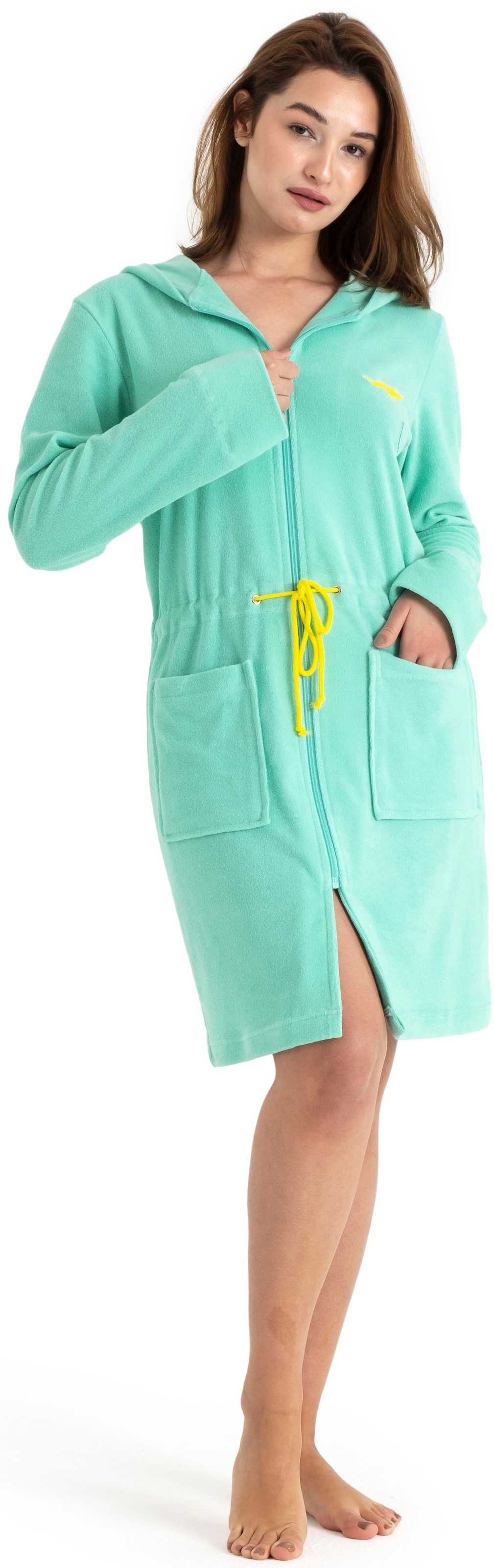 KangaROOS Damenbademantel "Kira, ideal für Sauna & Spa, Hotelbademantel, Mo günstig online kaufen