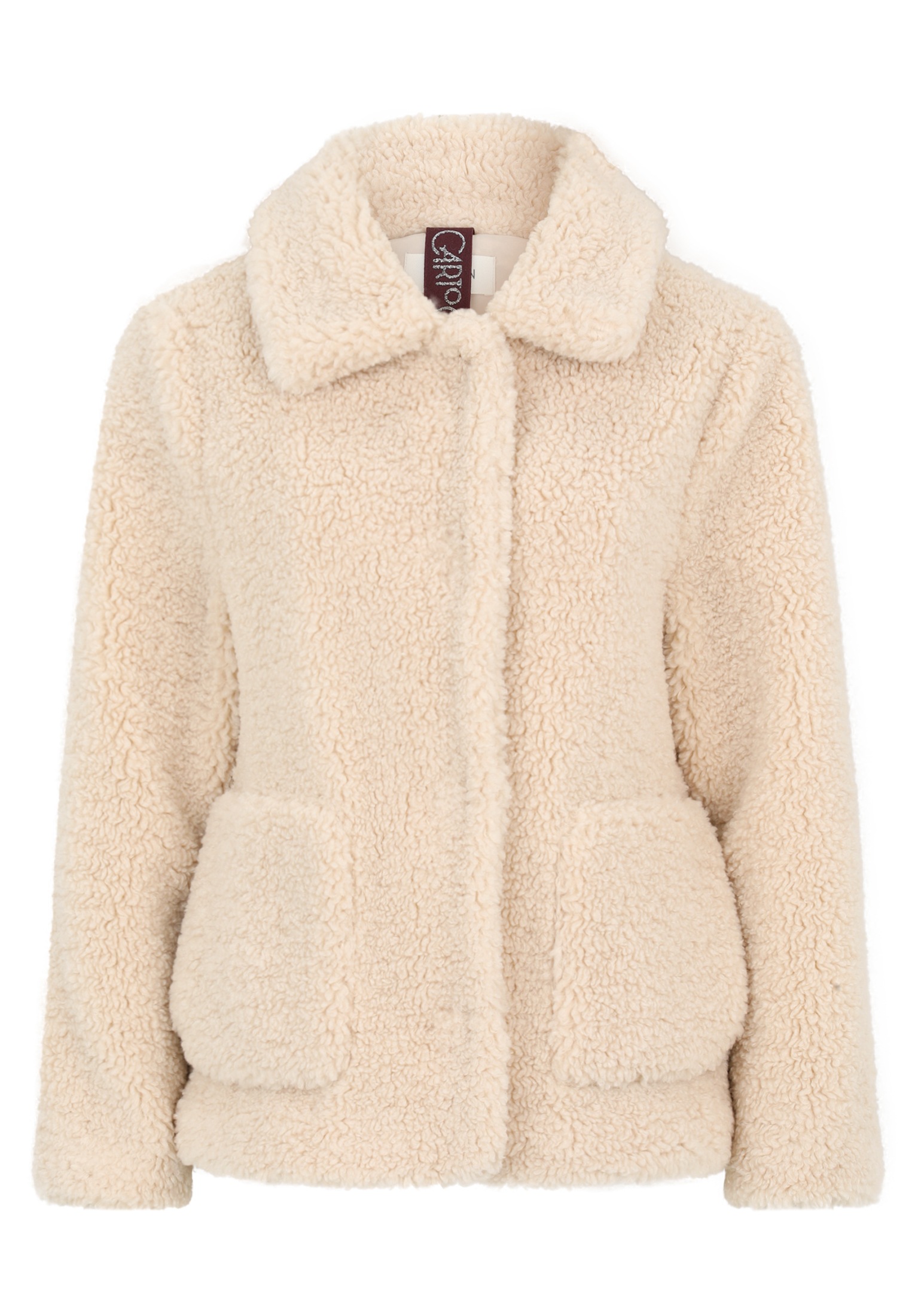 Cartoon Plüschjacke "Damen mit Kragen" günstig online kaufen