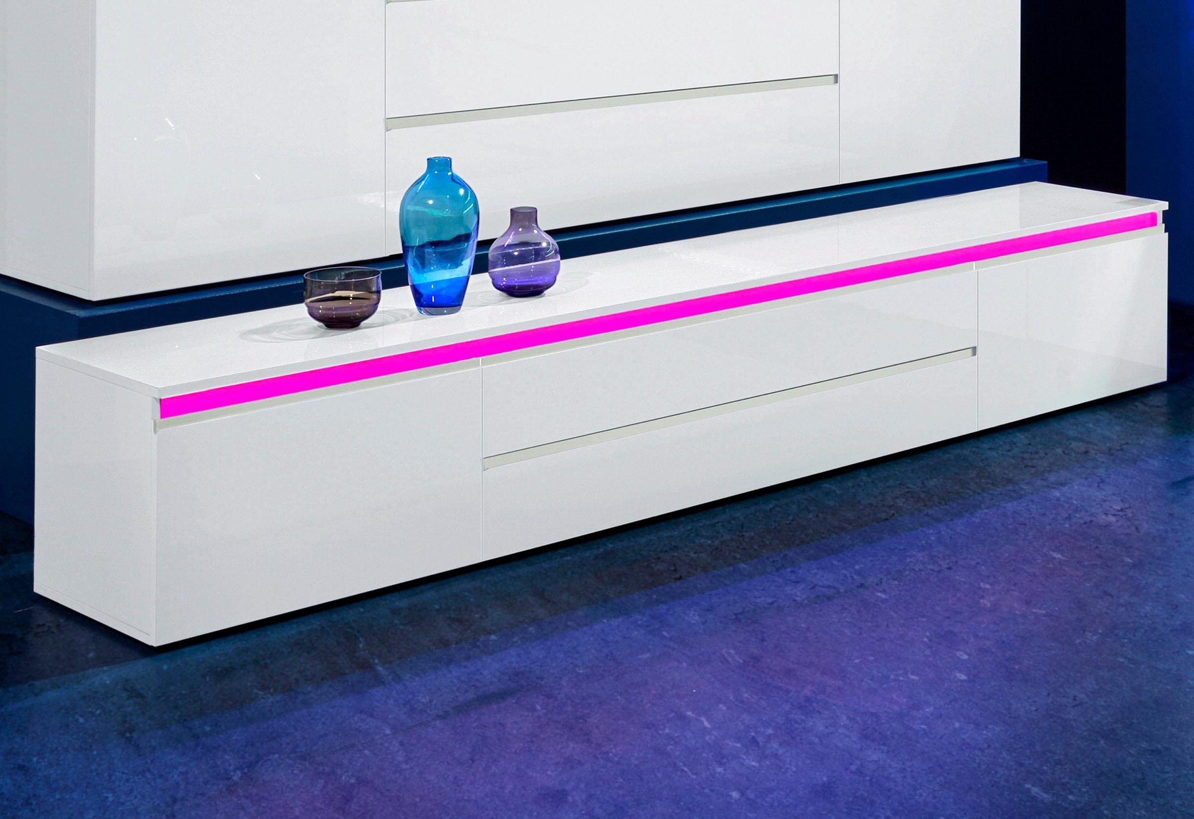 Home affaire Lowboard "Magic,Lowboard,TV-Kommode,TV-Möbel,TV-Bank" Hochglan günstig online kaufen