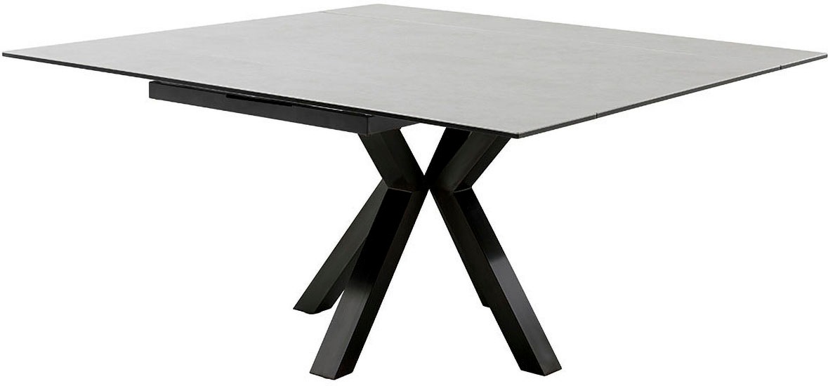 MCA furniture Esstisch »PALLINI Auszugstisch 90-150 cm«, (Einzelstück), Keramik,Metall,Längsseitenauszug,ausziehbar,Tischplatte 13 mm