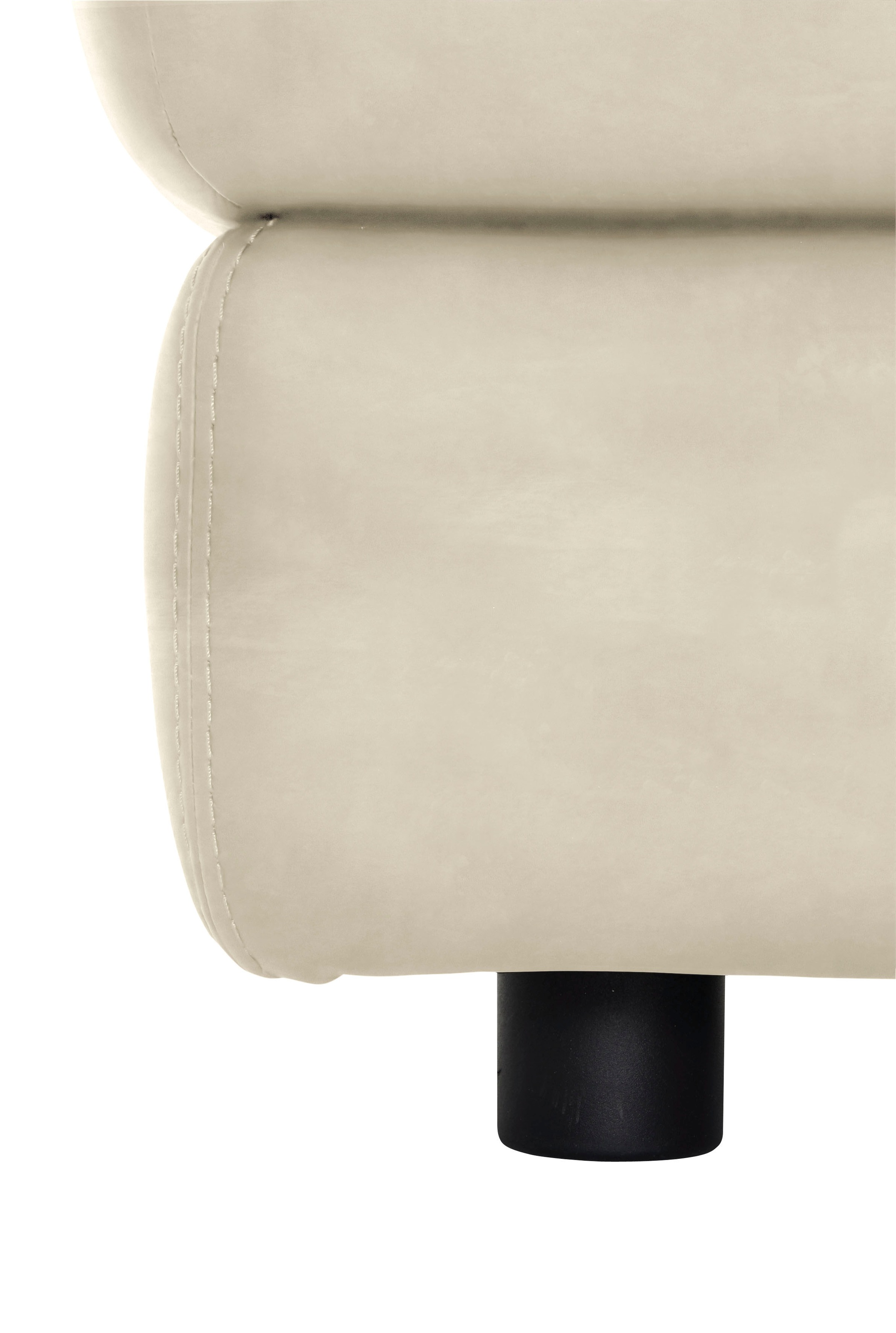 CALIA ITALIA Hocker »Gaia, in edlem Design und mit erstklassigem Sitzkomfort«, aus pflegeleichtem Luxus-Microfaser Ginevra Hydro Care