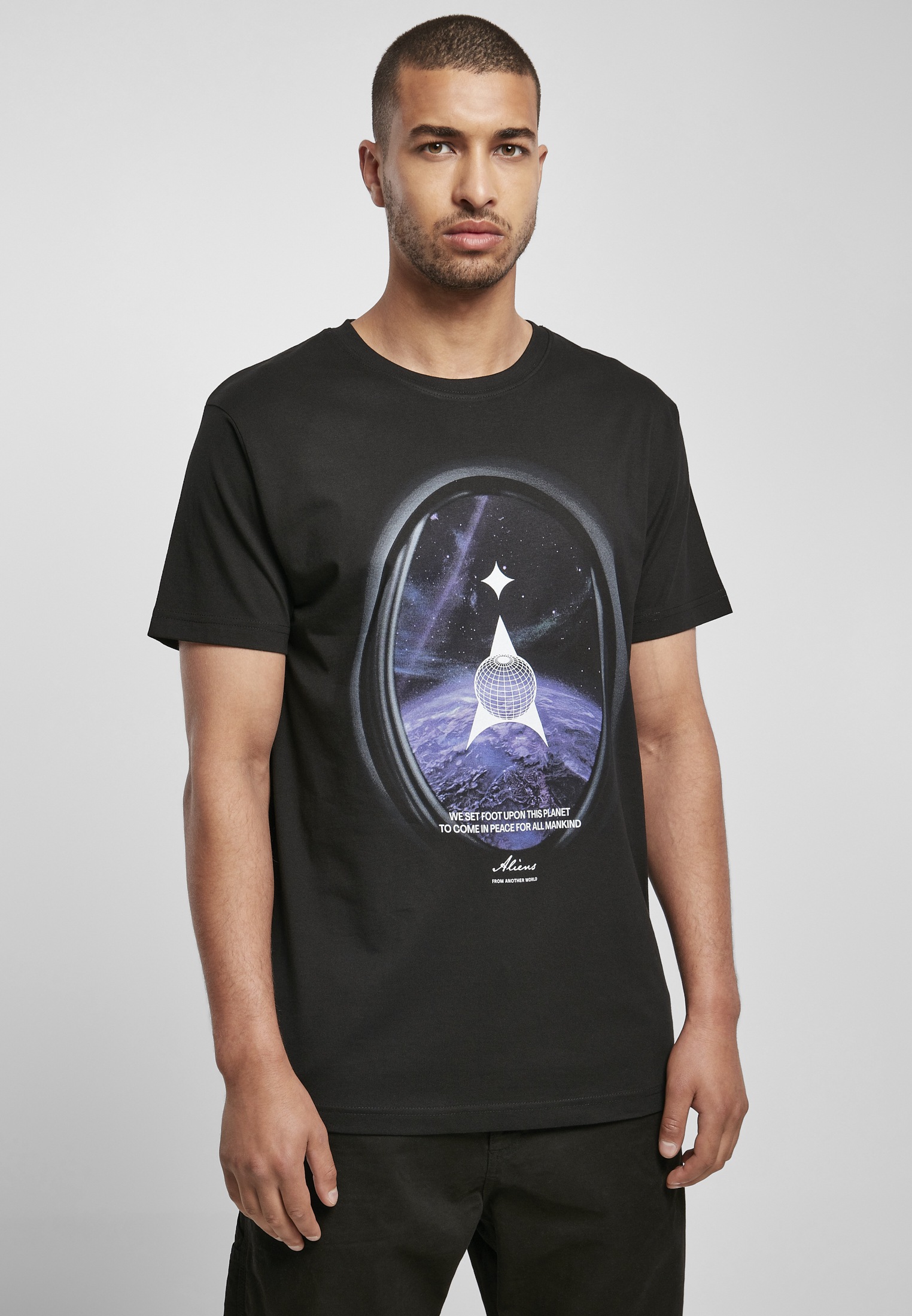 MisterTee T-Shirt "MisterTee Herren Alien Planet Tee" günstig online kaufen