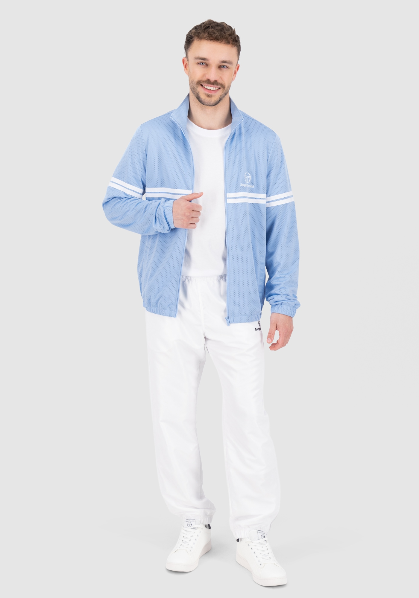 Sergio Tacchini Trainingsjacke »ARTURO TJ Herren«, ohne Kapuze, Trainingsjacke Herren, leichte Jacke, Retro, Sportjacke, Outdoor, Sale