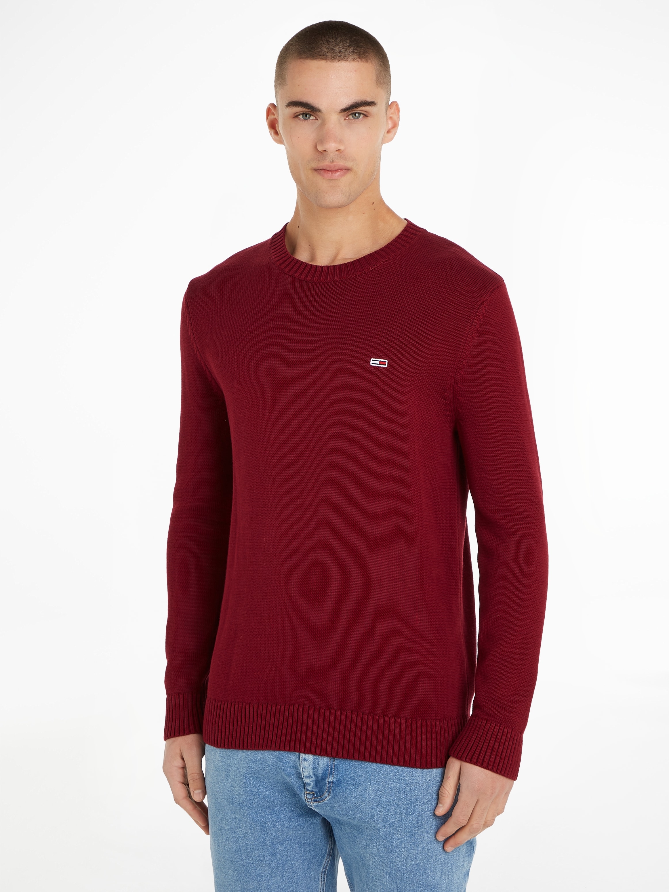 Tommy Jeans Strickpullover "TJM ESSENTIAL CREW NECK SWEATER"
