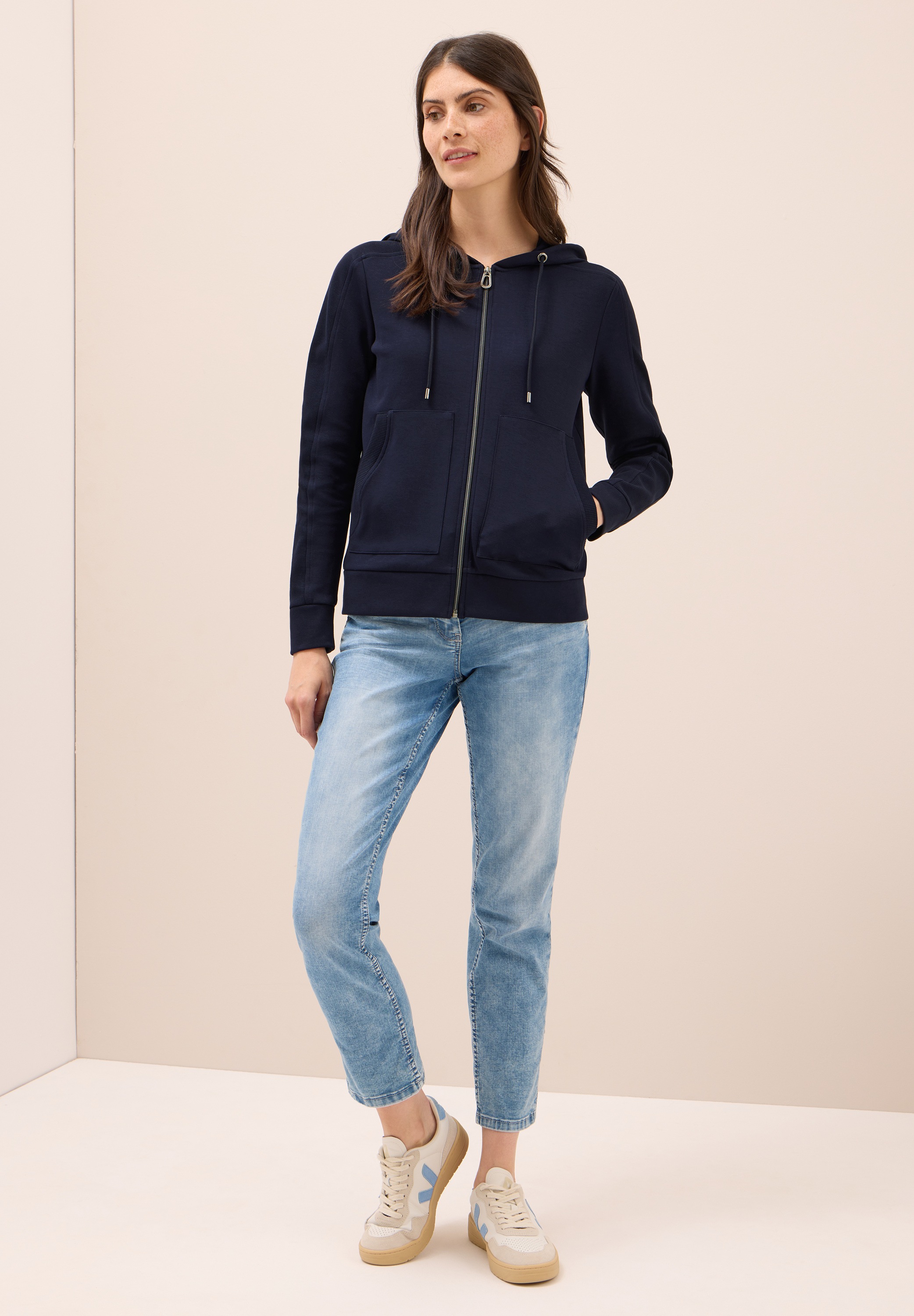 Cecil Sweatjacke, mit Kapuze