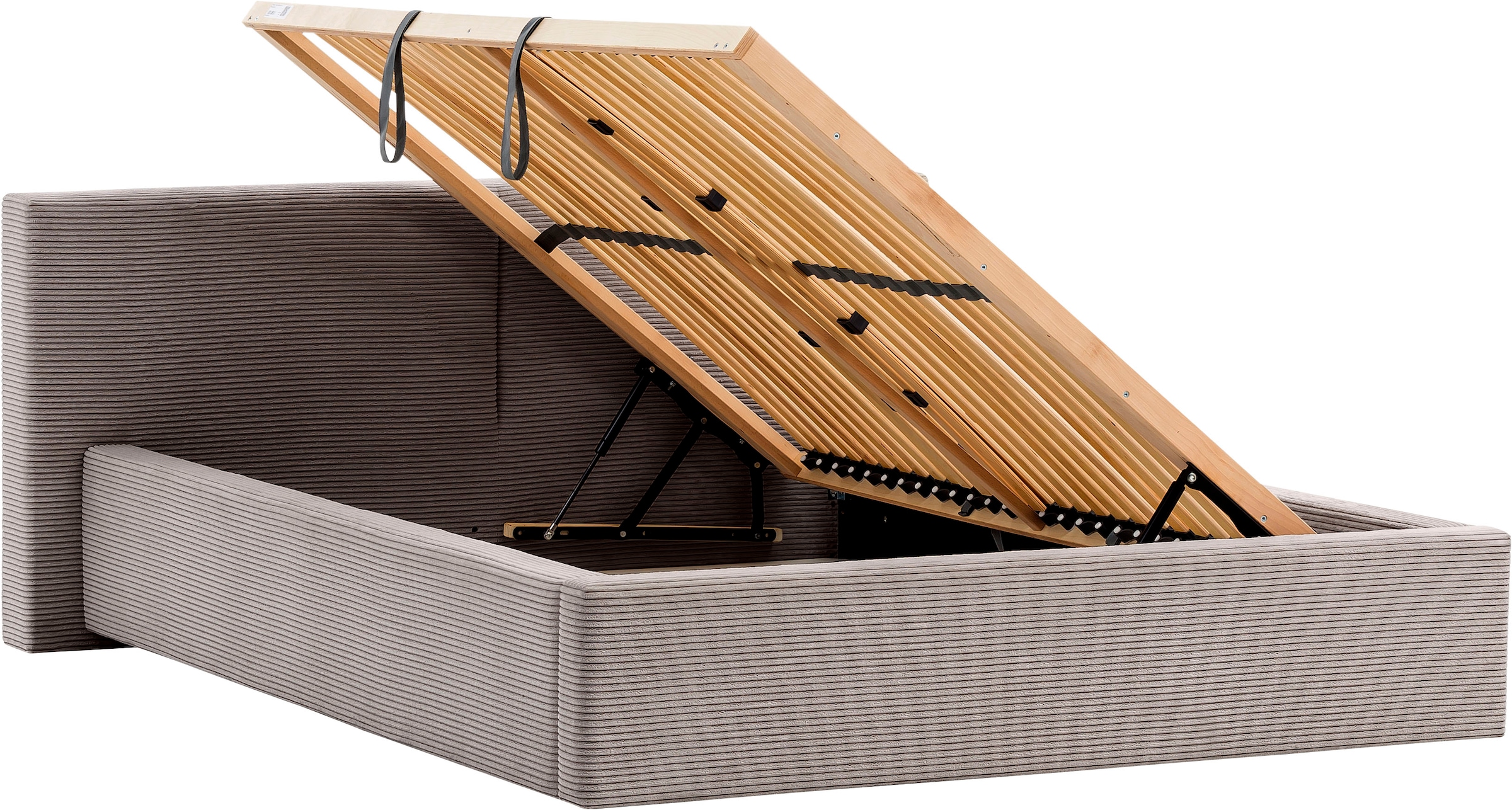 meise.möbel Polsterbett »Cube wahlweise mit Matratze und Bettkasten«, extra flaches Kopfteil, erhältlich in den Breiten 140cm, 160cm & 180cm