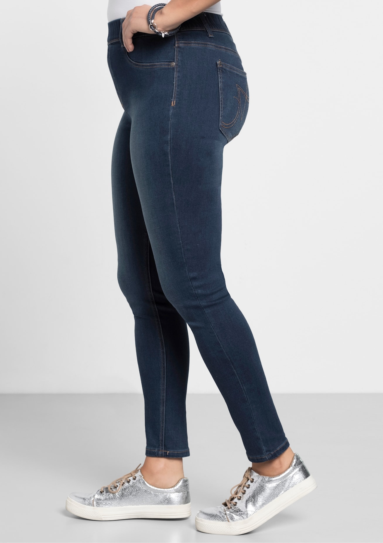 Sheego Jeansleggings, (1 tlg.)