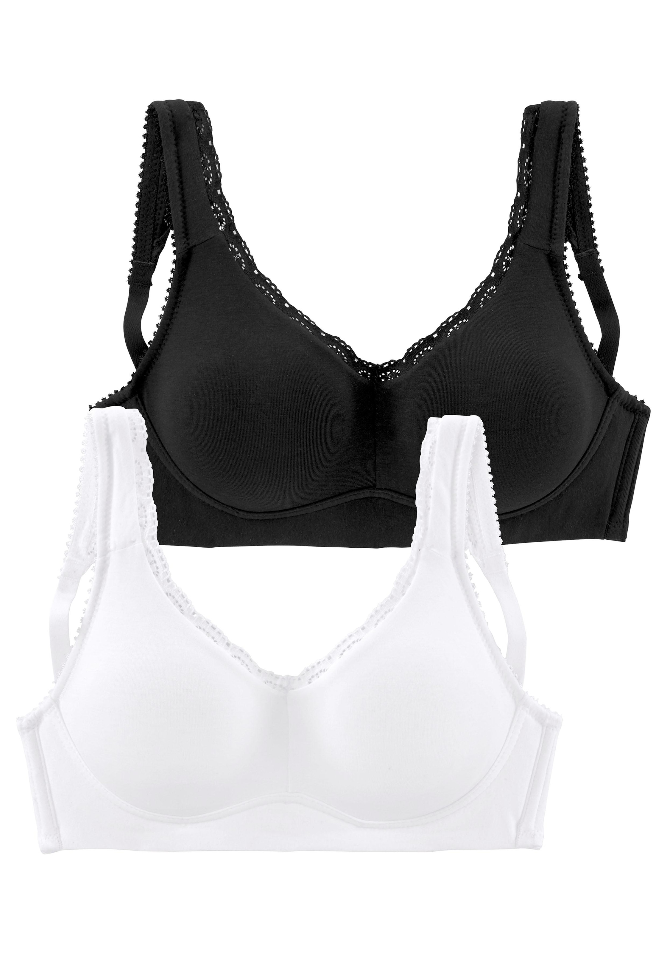 petite fleur Soft-BH, (Packung, 2 BAUR Basic bestellen Dessous mit | Stück), Spitzenkante, ohne Bügel