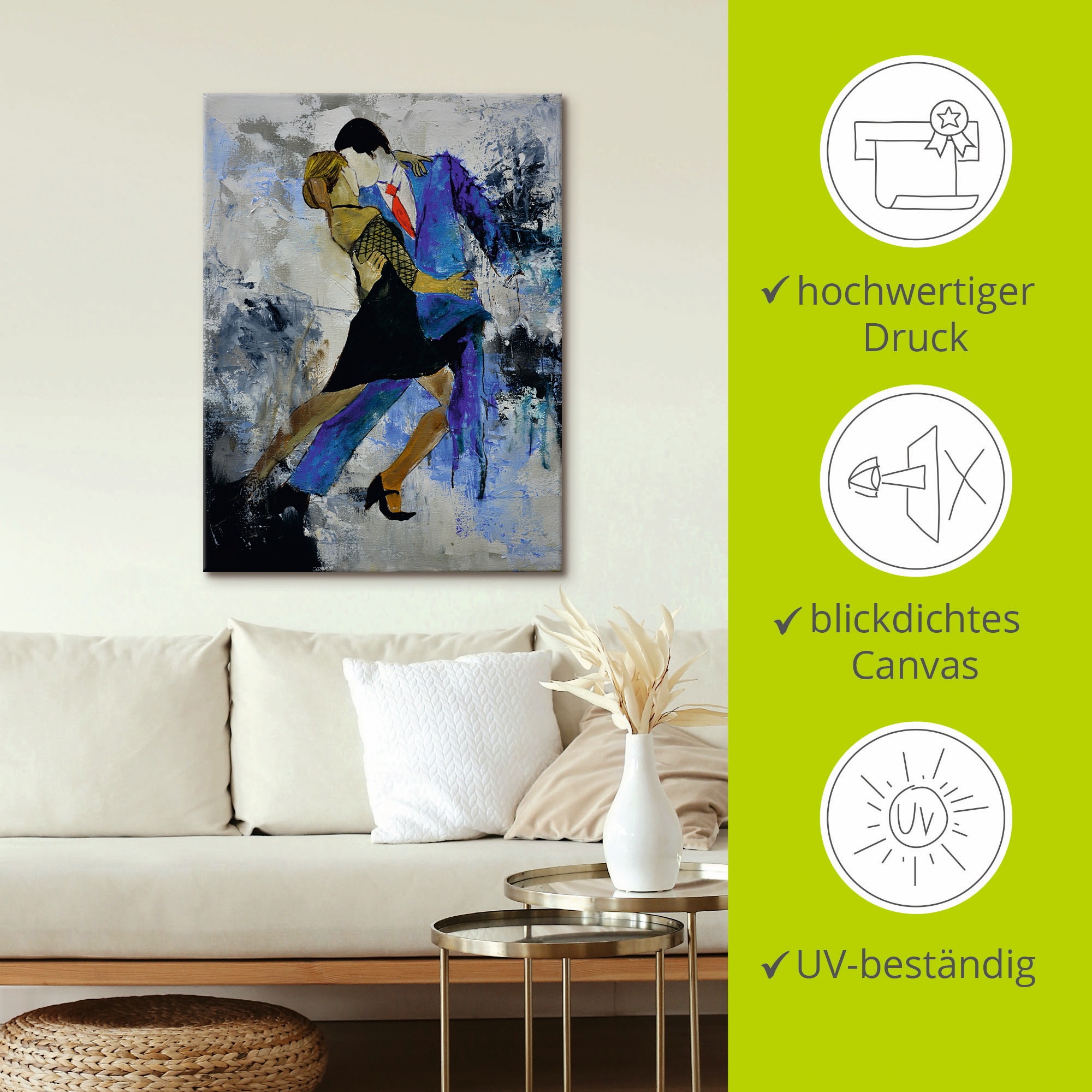 Artland Wandbild »Tango«, Sport, (1 St.), als Alubild, Outdoorbild, Leinwandbild, Poster in verschied. Größen