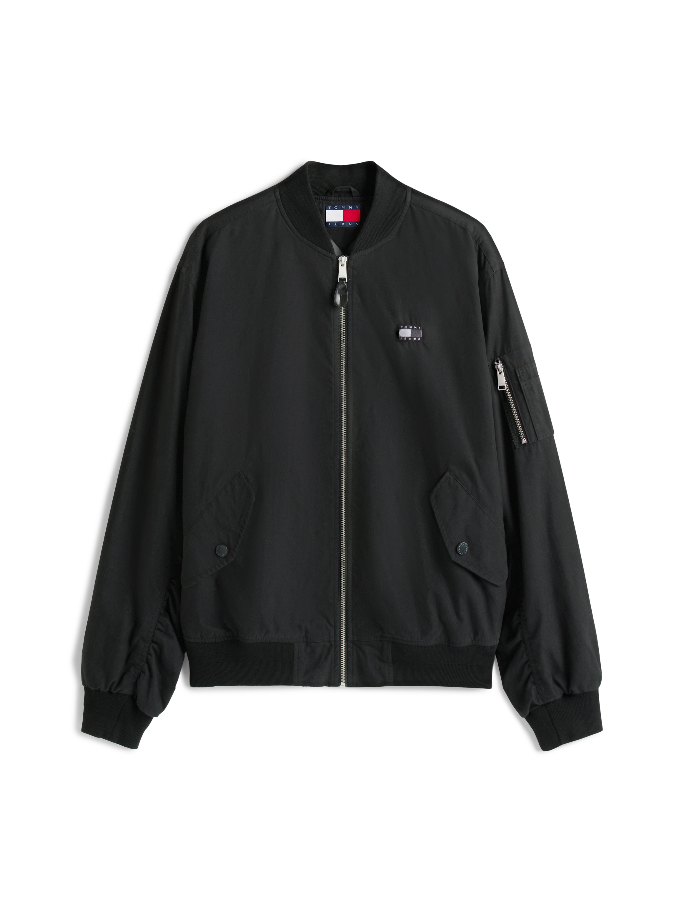 Tommy Jeans Bomberjacke »TJM COTTON BOMBER JACKET«, ohne Kapuze, Mit Rundhalsausschnitt
