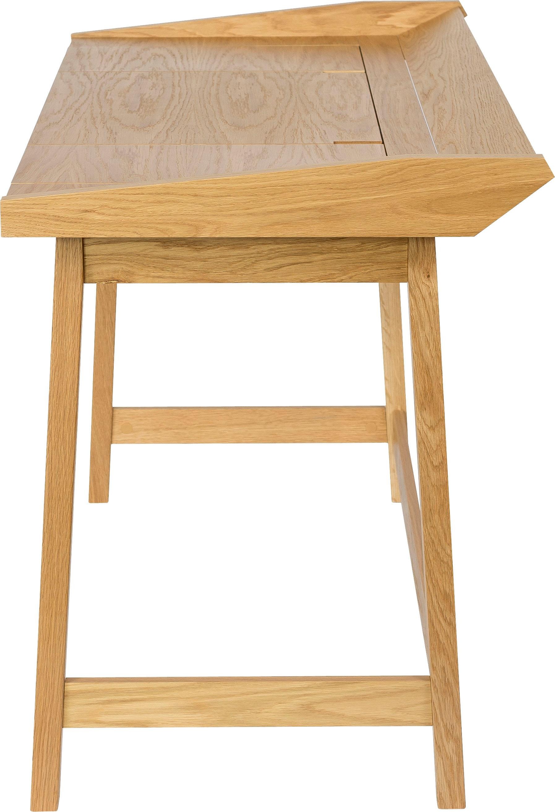 Woodman Schreibtisch »Walter«, skandinavisches Design, Holzfurnier aus Eiche