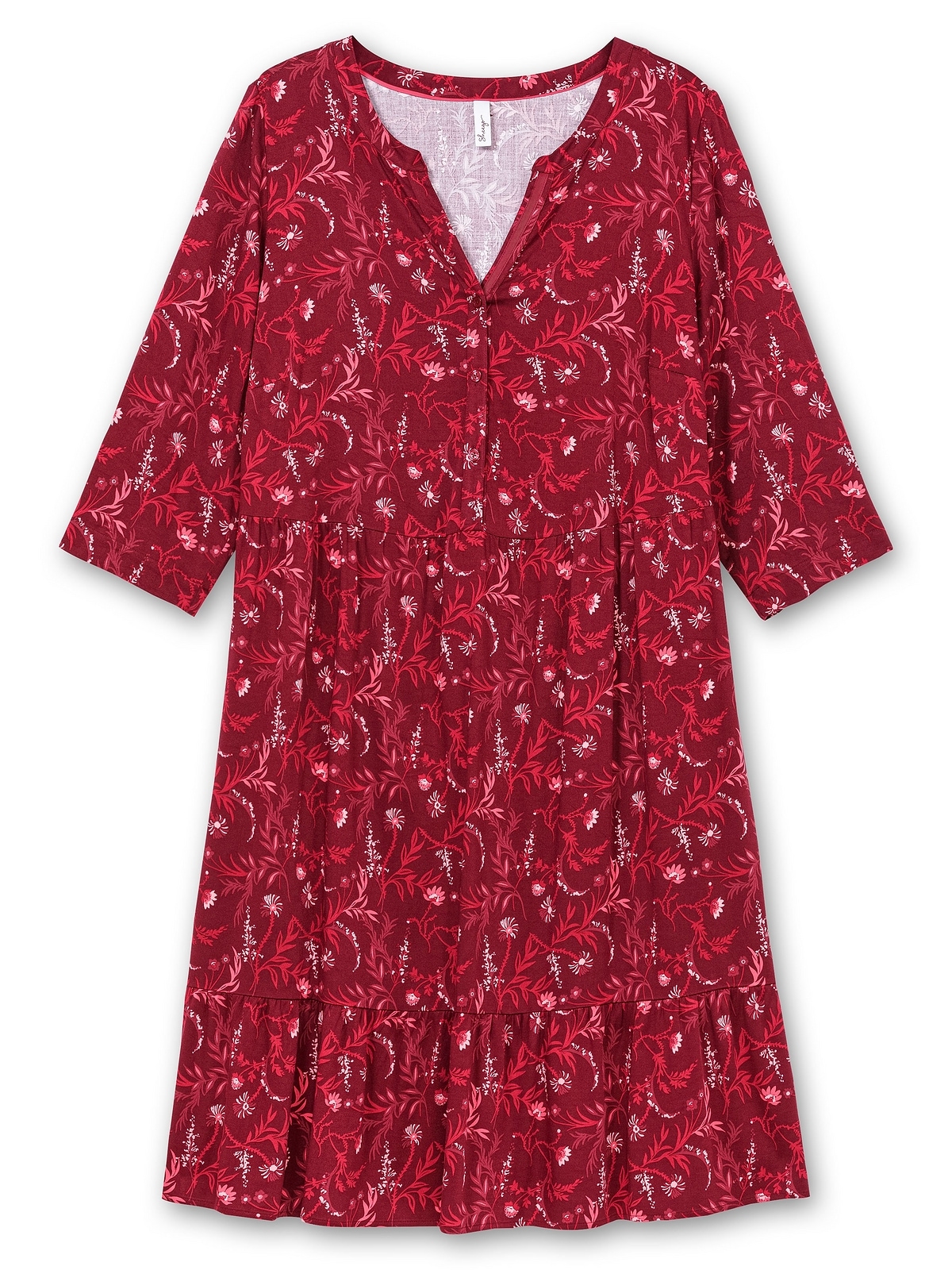 Sheego A-Linien-Kleid »Große Größen«, mit 3/4-Ärmeln