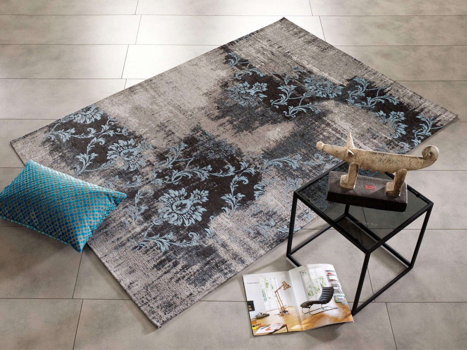 OCI DIE TEPPICHMARKE Teppich »Diana Melody«, rechteckig, 5 mm Höhe, Flachgewebe, Wohnzimmer