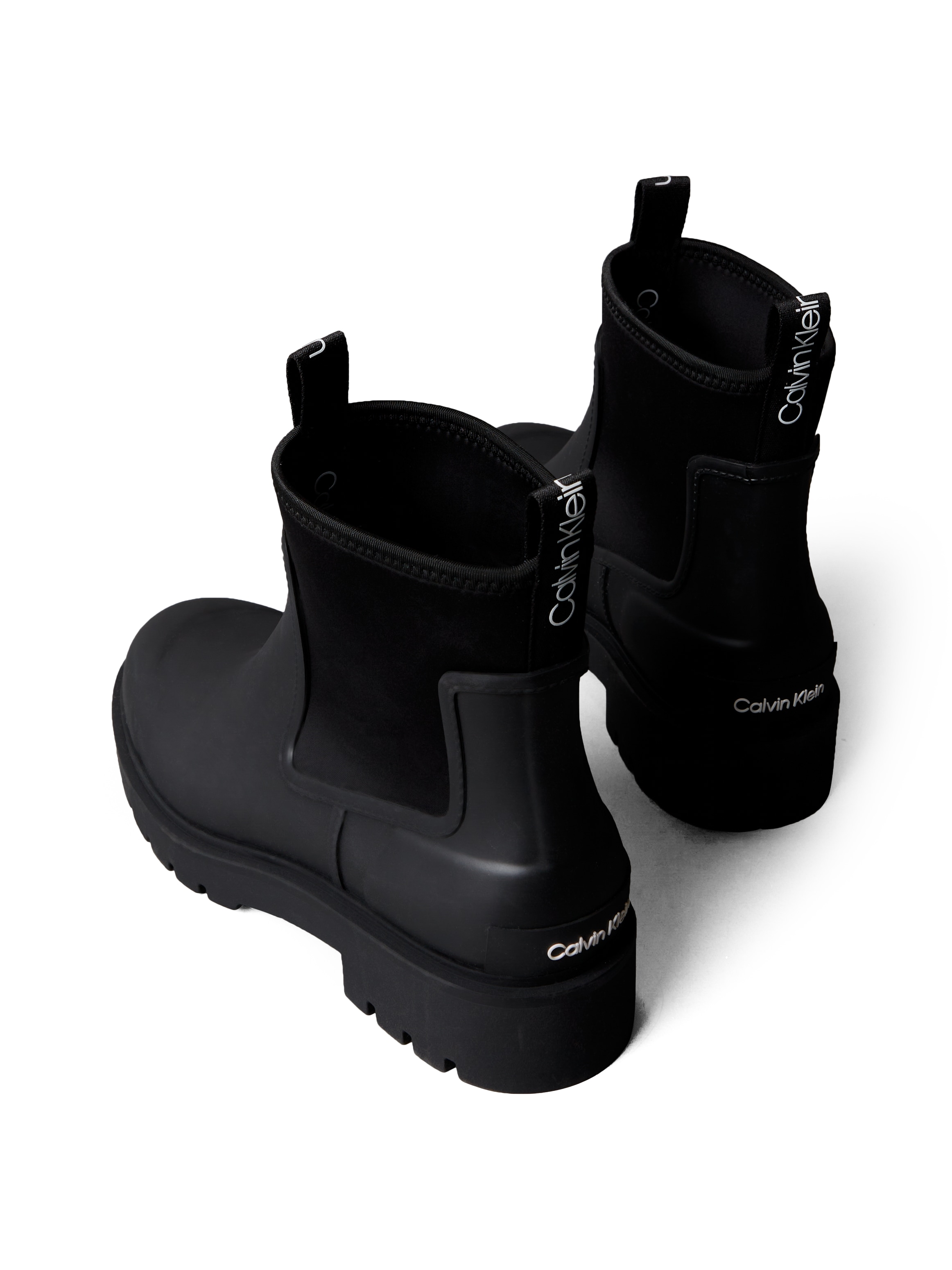 Calvin Klein Jeans Chelseaboots »COMBAT RAIN BOOT«, Stiefelette, Schlupfboots, Rainboots, Profilsohle, mit Anziehlasche