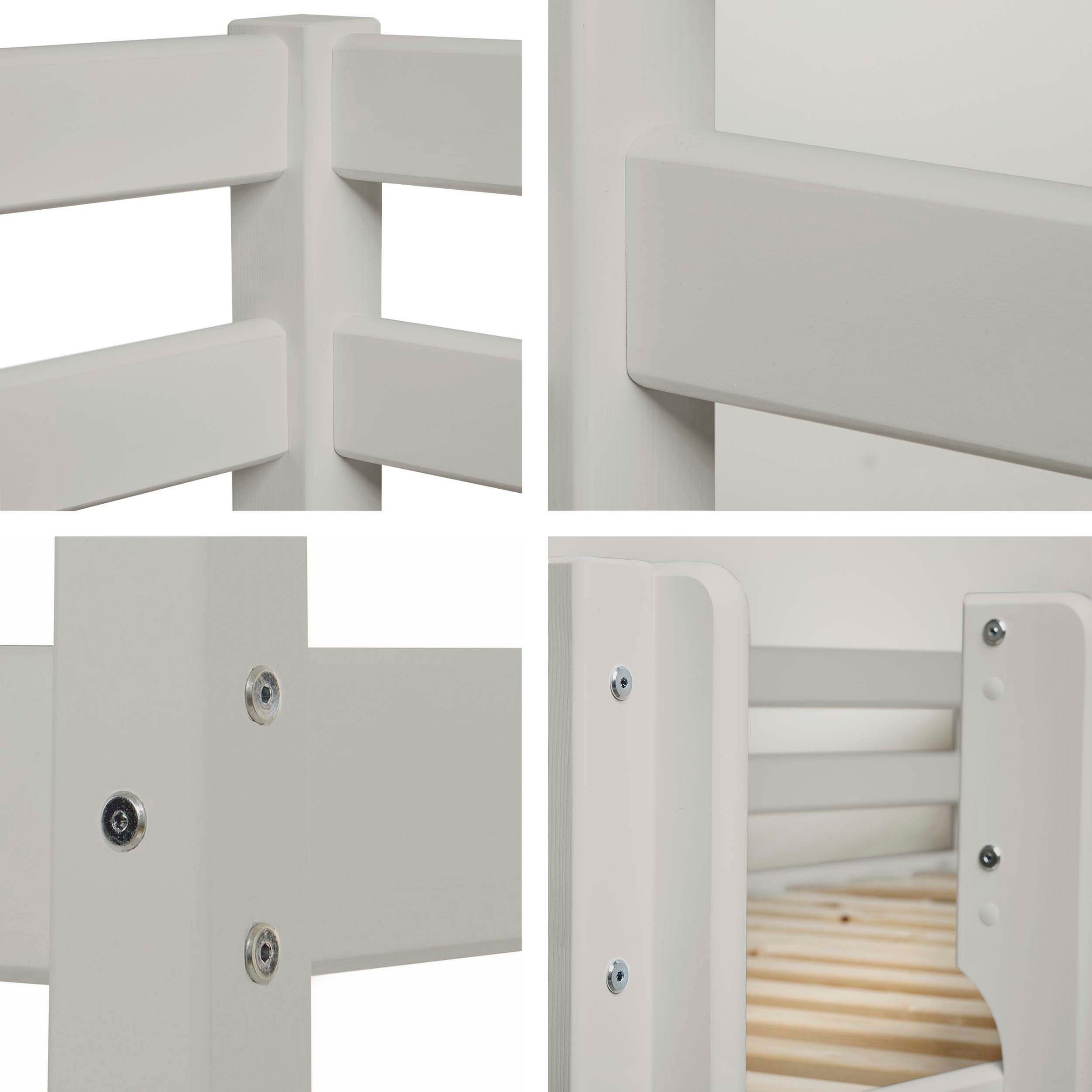 Hoppekids Spielbett »ECO COMFORT, Hochbett, in 2 Einzelbetten teilbar«, Höhe 72cm, Farbe & Größe & Matratze
