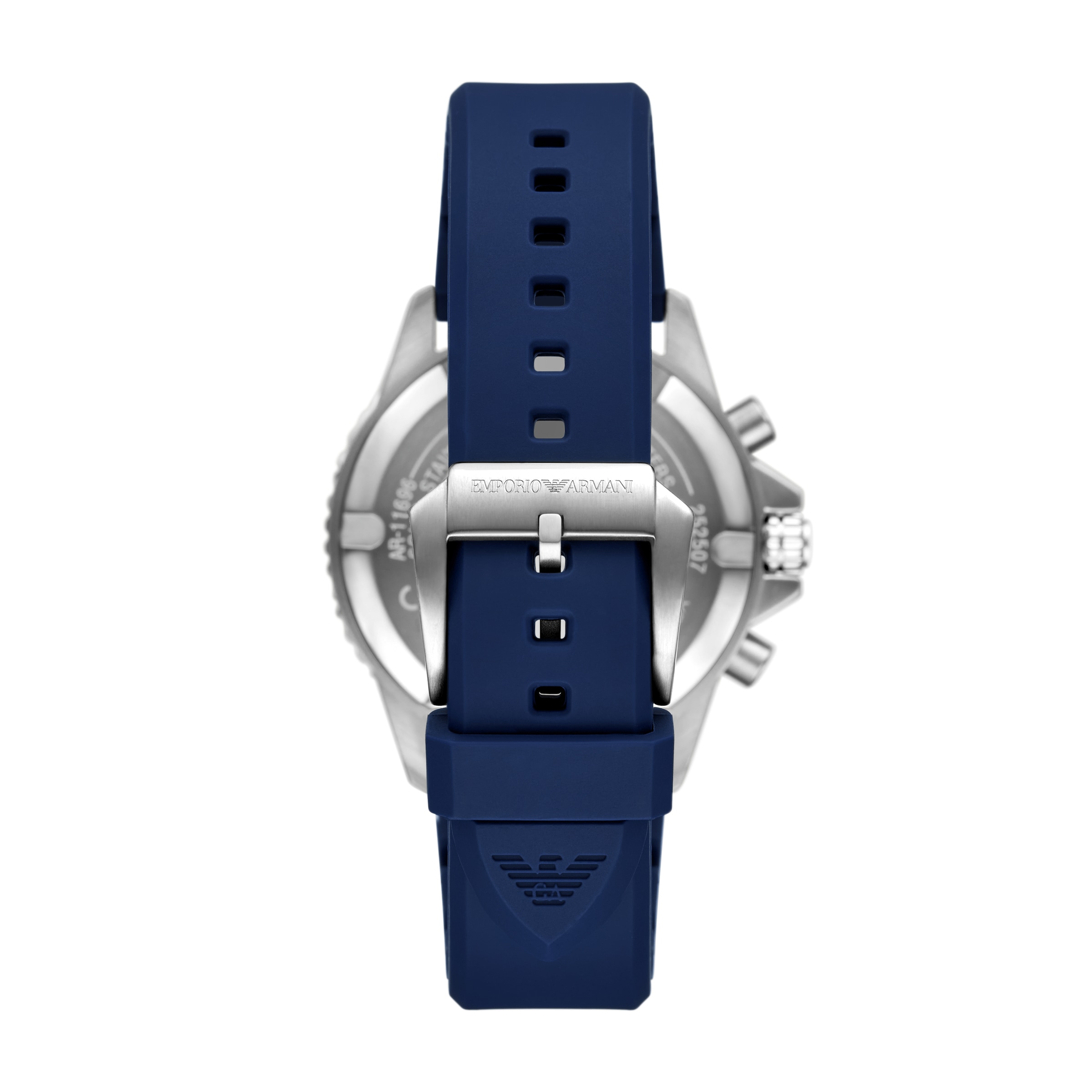 Emporio Armani Chronograph, Armbanduhr, Solar, Herrenuhr, Silikonarmband, analog, Tag