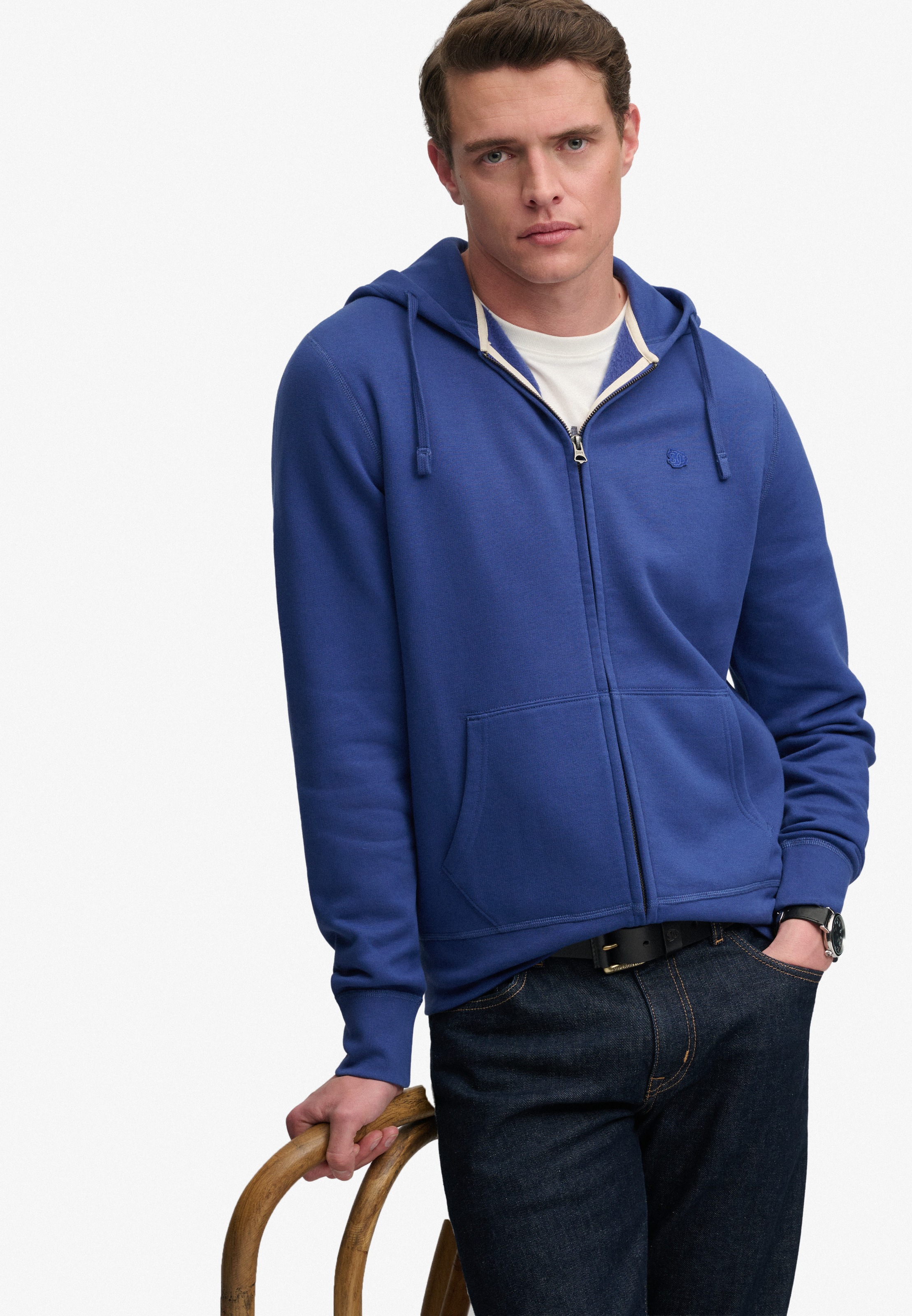 Superdry Kapuzensweatjacke »ESSENTIAL SDCO LOGO ZIPHOOD« Baumwollmischung, regular fit