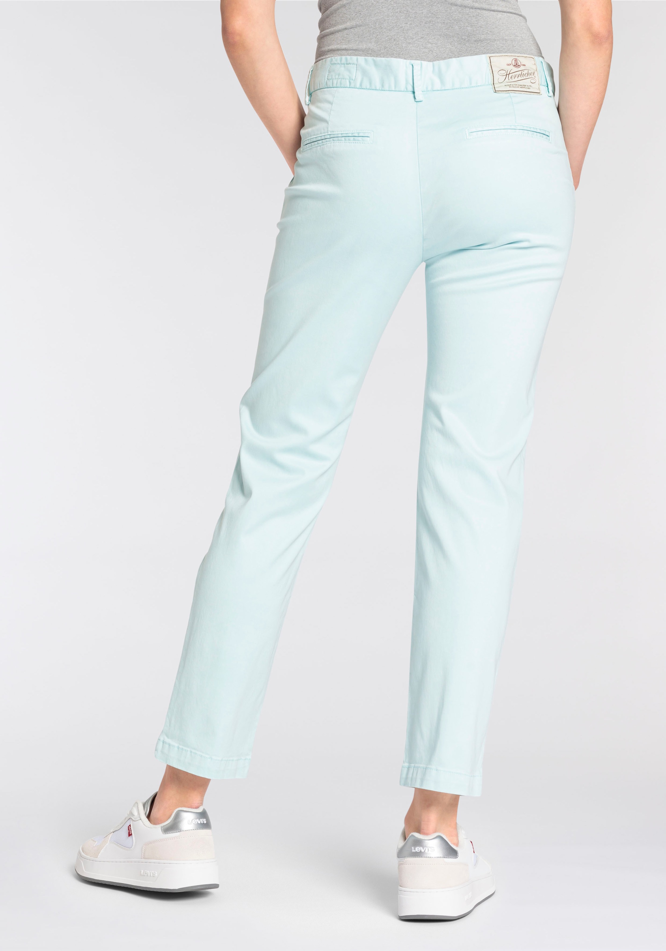 Herrlicher Stretch-Hose "Lovley Straight Satin Powerstrech" Straight Fit günstig online kaufen