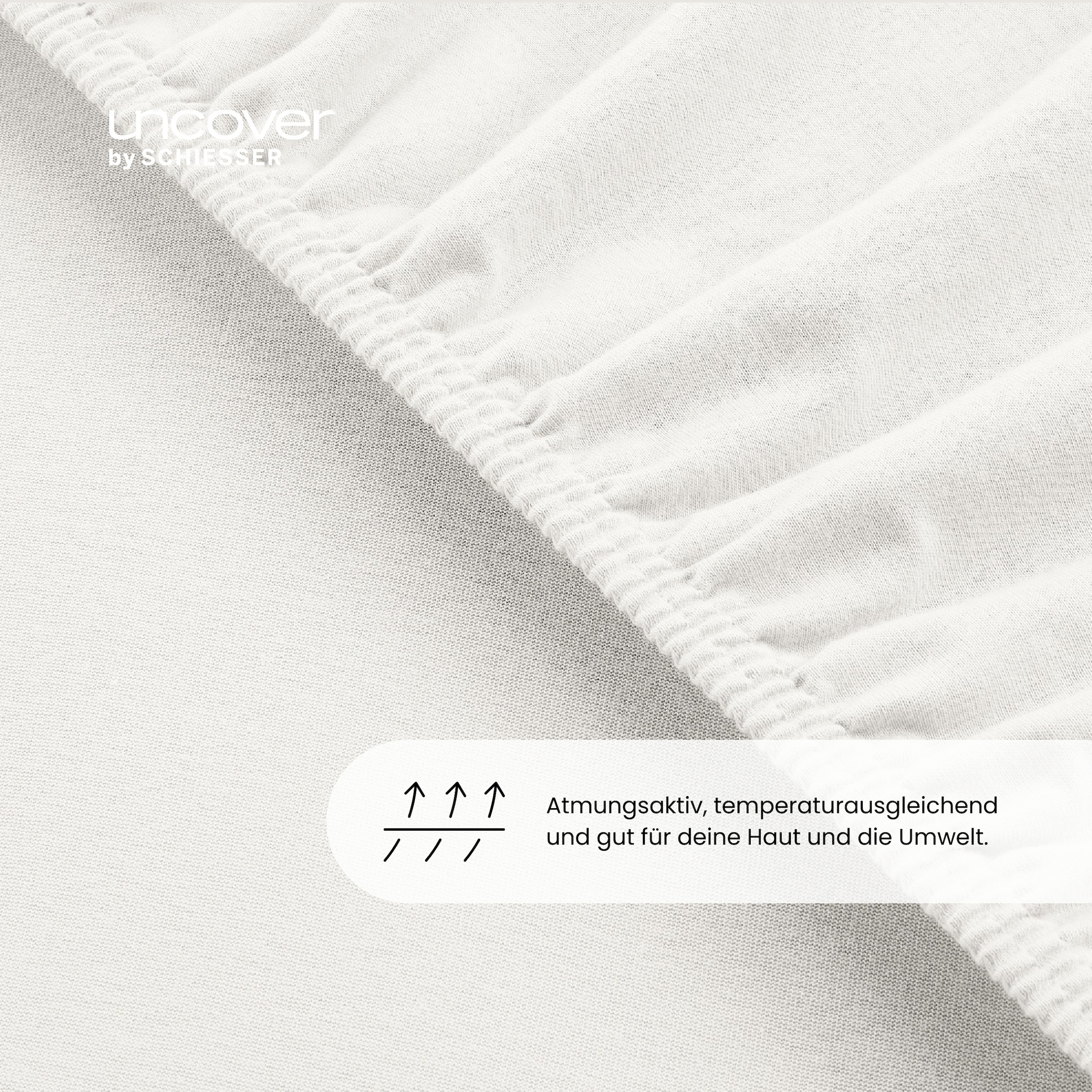 uncover by SCHIESSER Spannbettlaken »New Jersey aus 100% Baumwolle«, Made in Green