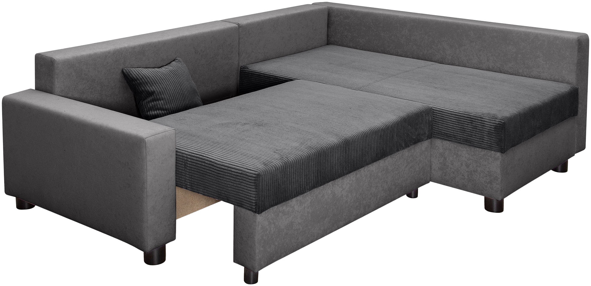COLLECTION AB Ecksofa »Parma L-Form«, mit Schlaffunktion und Bettkasten, inklusive Kissen, Bonellfederkern