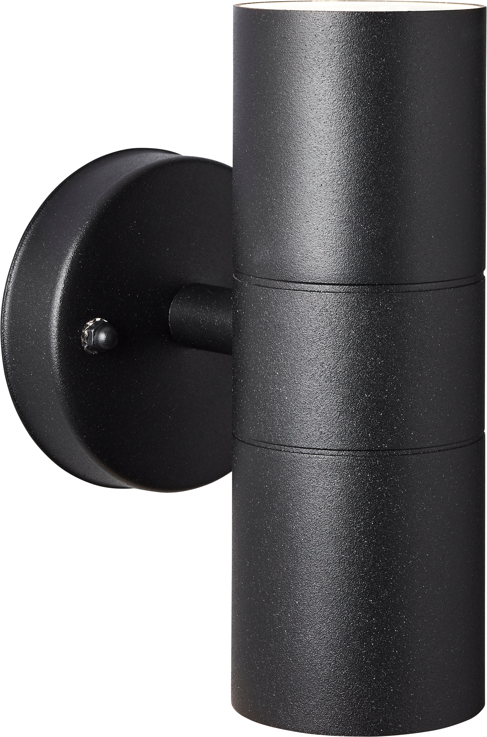 Brilliant Wandleuchte »Jandy« GU10 1 Stk. Außenwandlampe, 2x GU10, beidseitiger Lichtauslass Metall/Glas schwarz