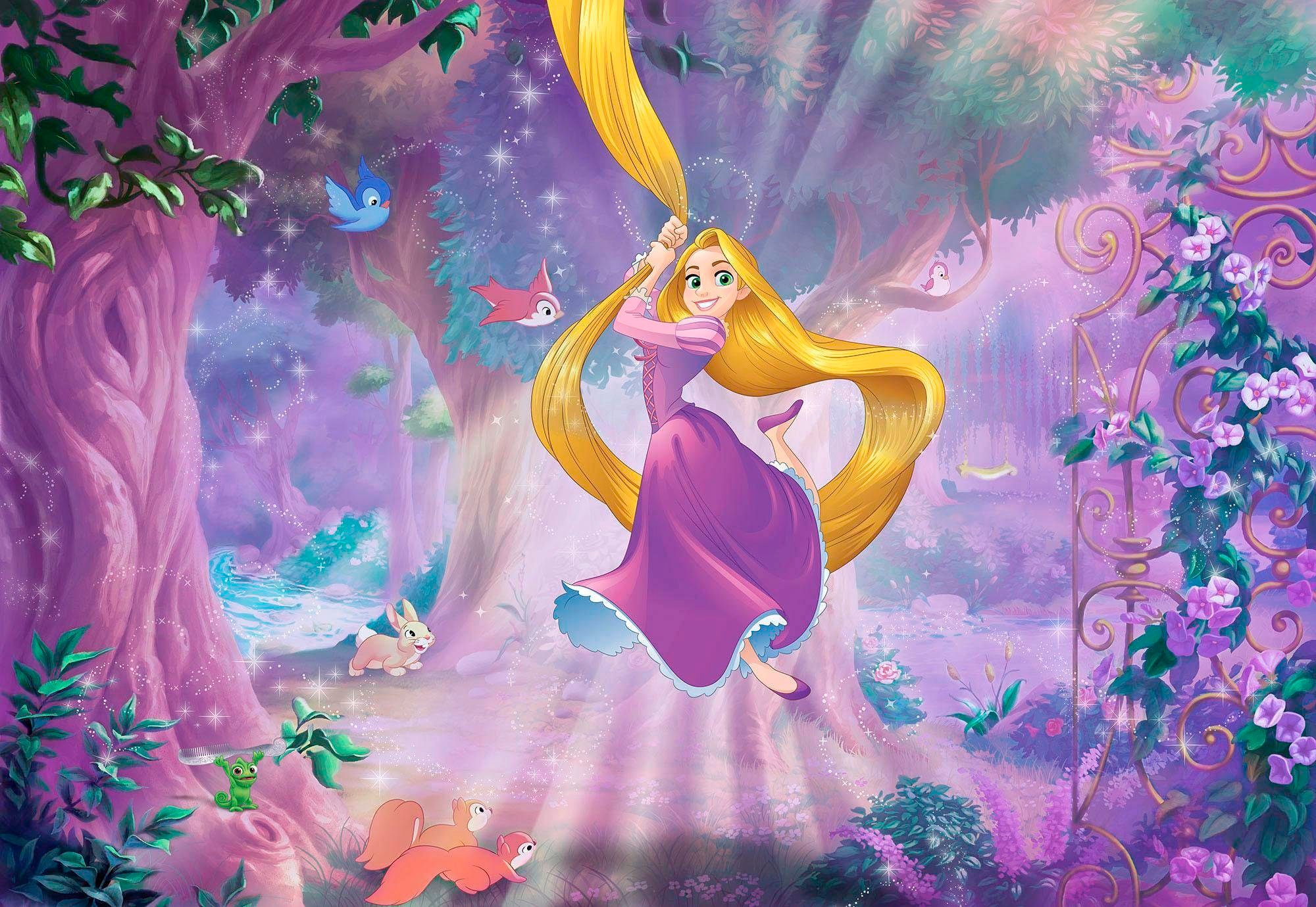 Komar Fototapete "Rapunzel - Größe 368 x 254 cm" bedruckt glatt Kinderzimmer